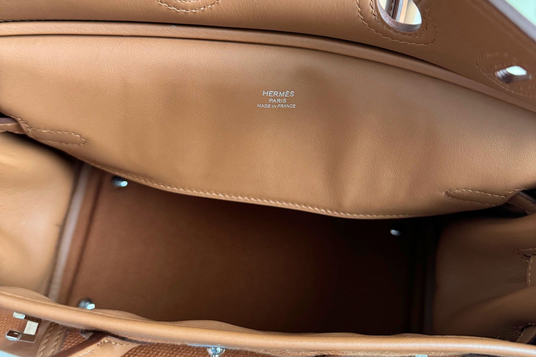 NEW HERMÈS Birkin Cargo 25 Gold Swift leather & Toile Canvas Palladium Hardware