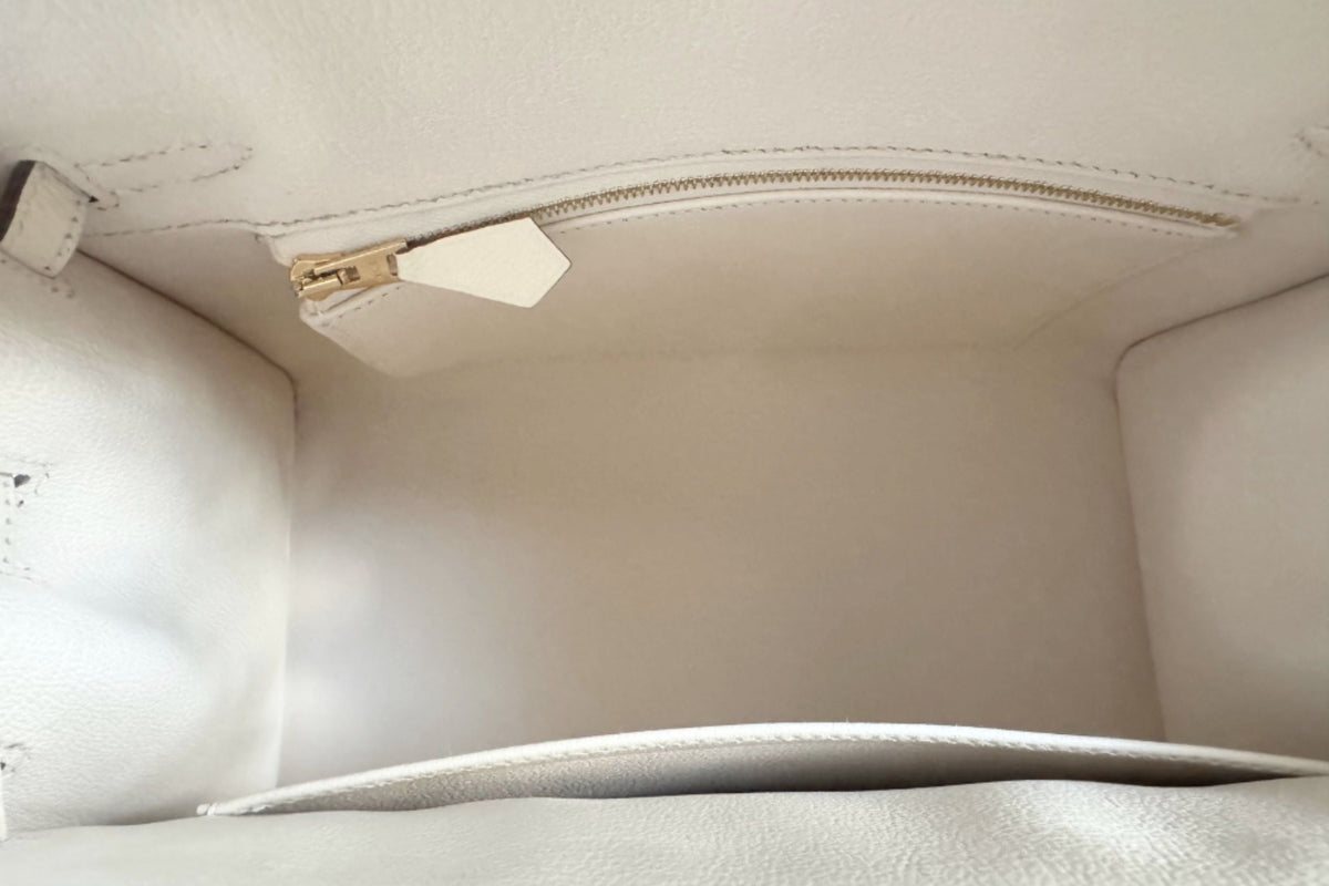 Hermes Birkin 25 Nata Epsom Sellier Gold Hardware