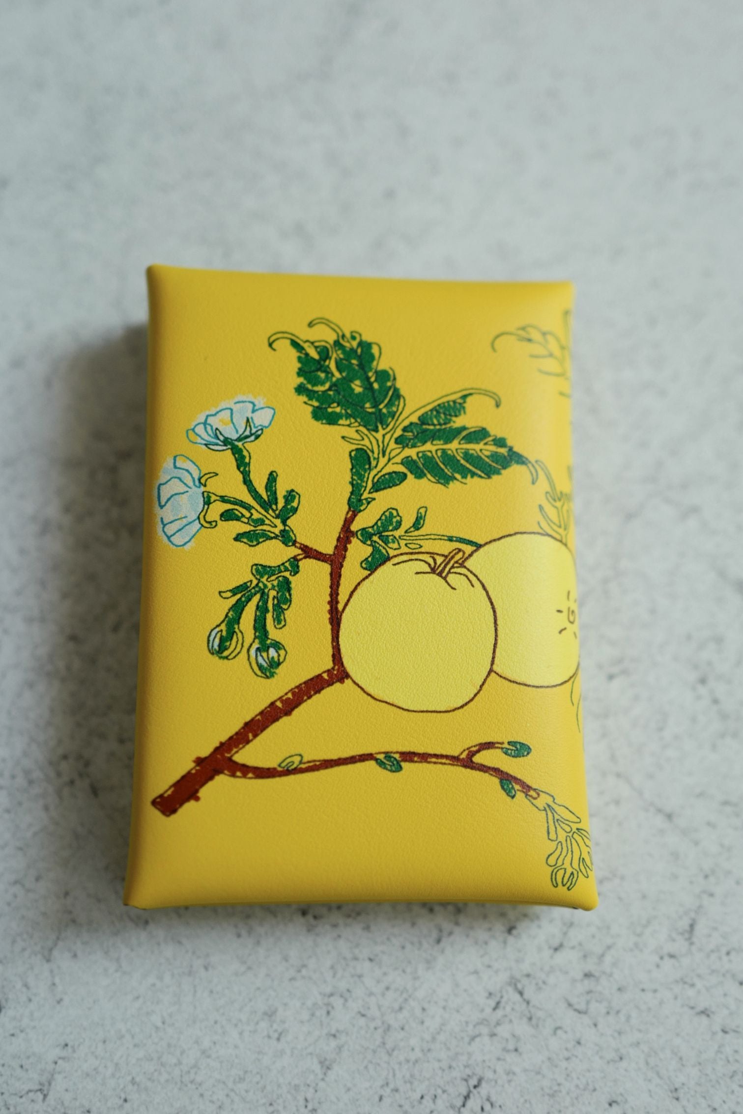 BNIB Limited Edition Hermès Calvi Duo Compact Card Holder Jaune De Naples PHW