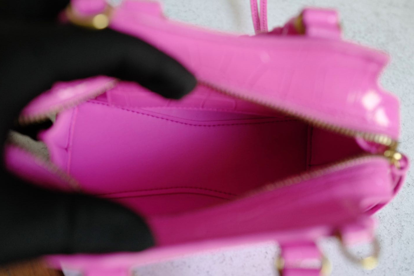 Balenciaga Neo Classic Nano Size In Bright Pink Croco Leather