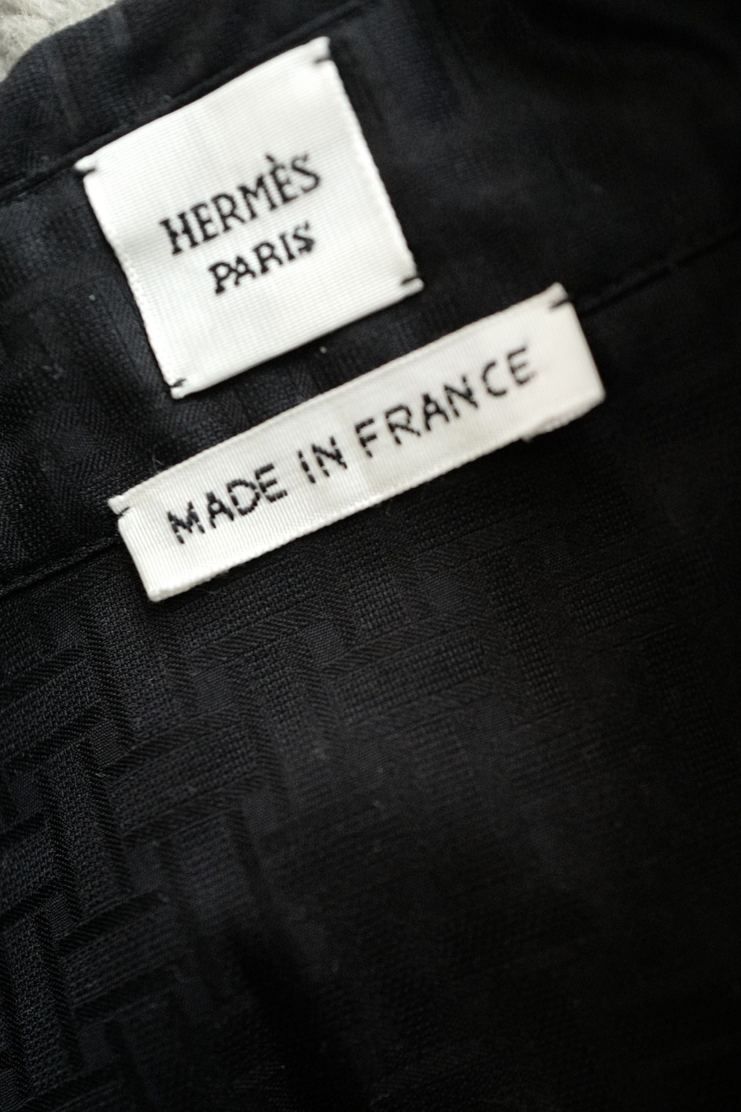 NEW Hermes "Mosaique" short-sleeve dress Noir Size 38