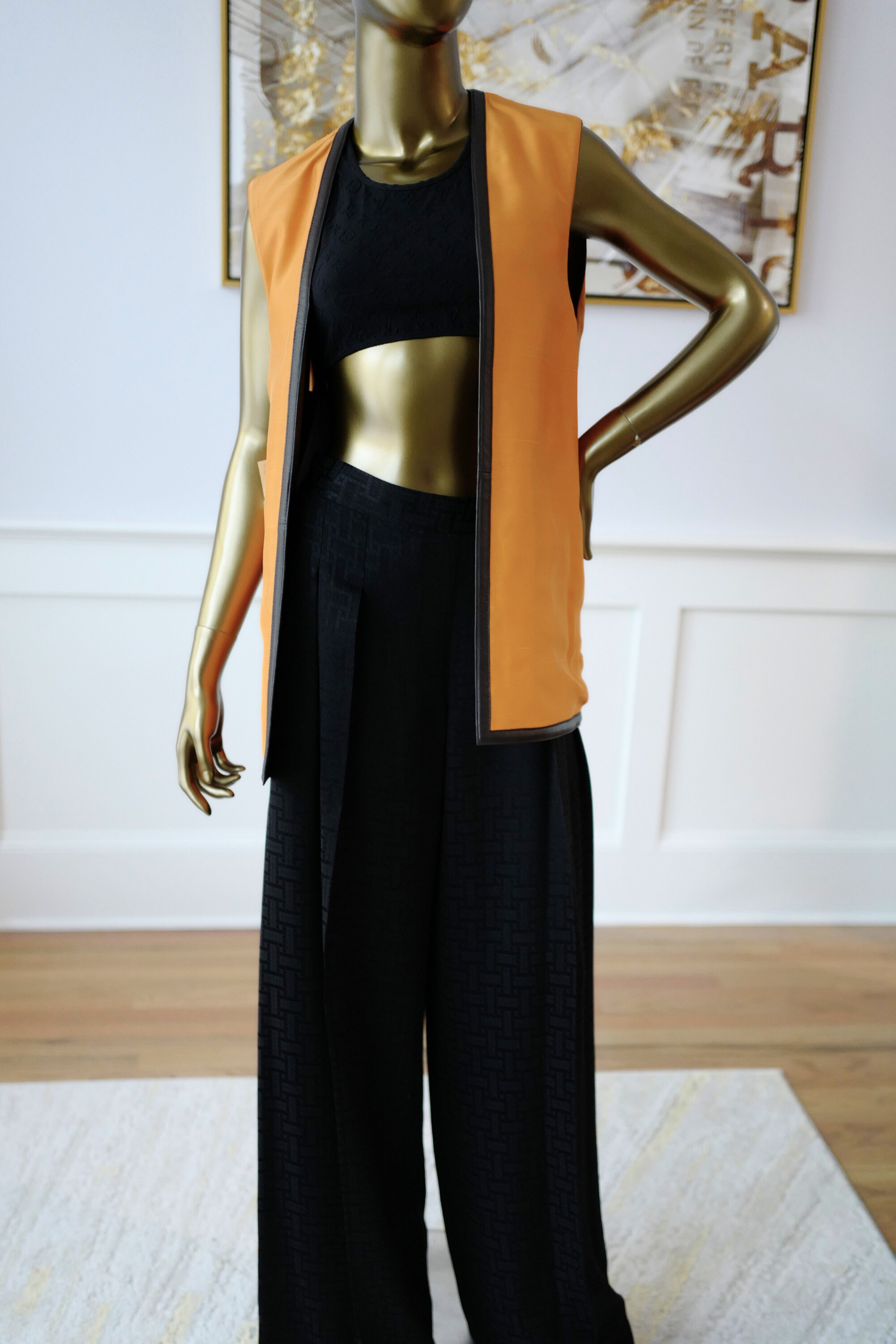 Hermès Women’s Limited Re-edition Outdoor Jacket Reversible Marron Muscade Silk Shantung Size 36 with Nappa Lambskin Trim