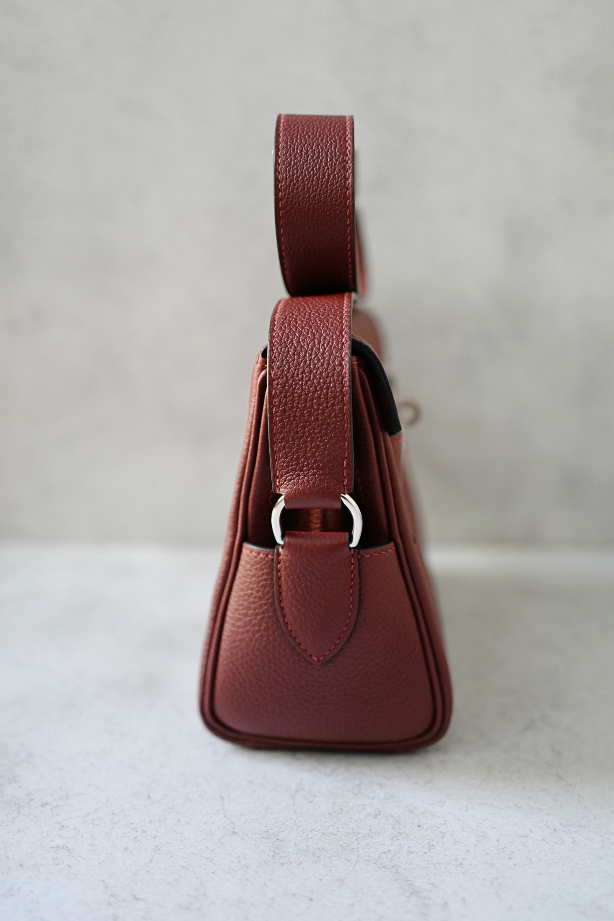 BNIB Hermès Kelly Messenger PM Rouge H Togo Leather Bag with Palladium Hardware