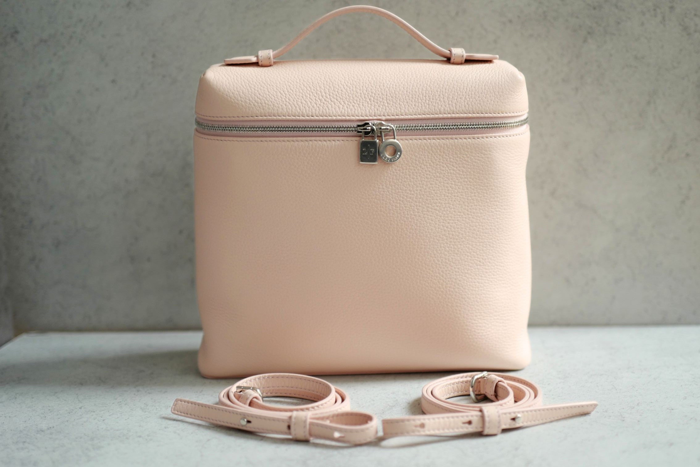 BNIB Loro Piana Extra Pocket backpack L23.5 in Candoglia Marble Rose Sakura Pink
