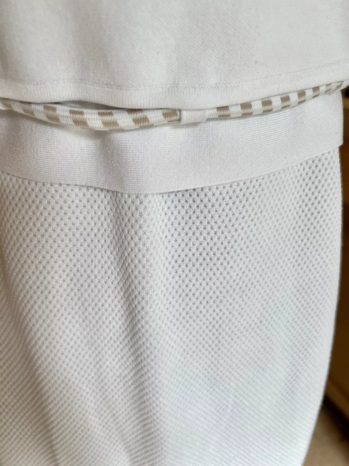 Hermes Maille Technique 91 Blanc Casse Dress size 38