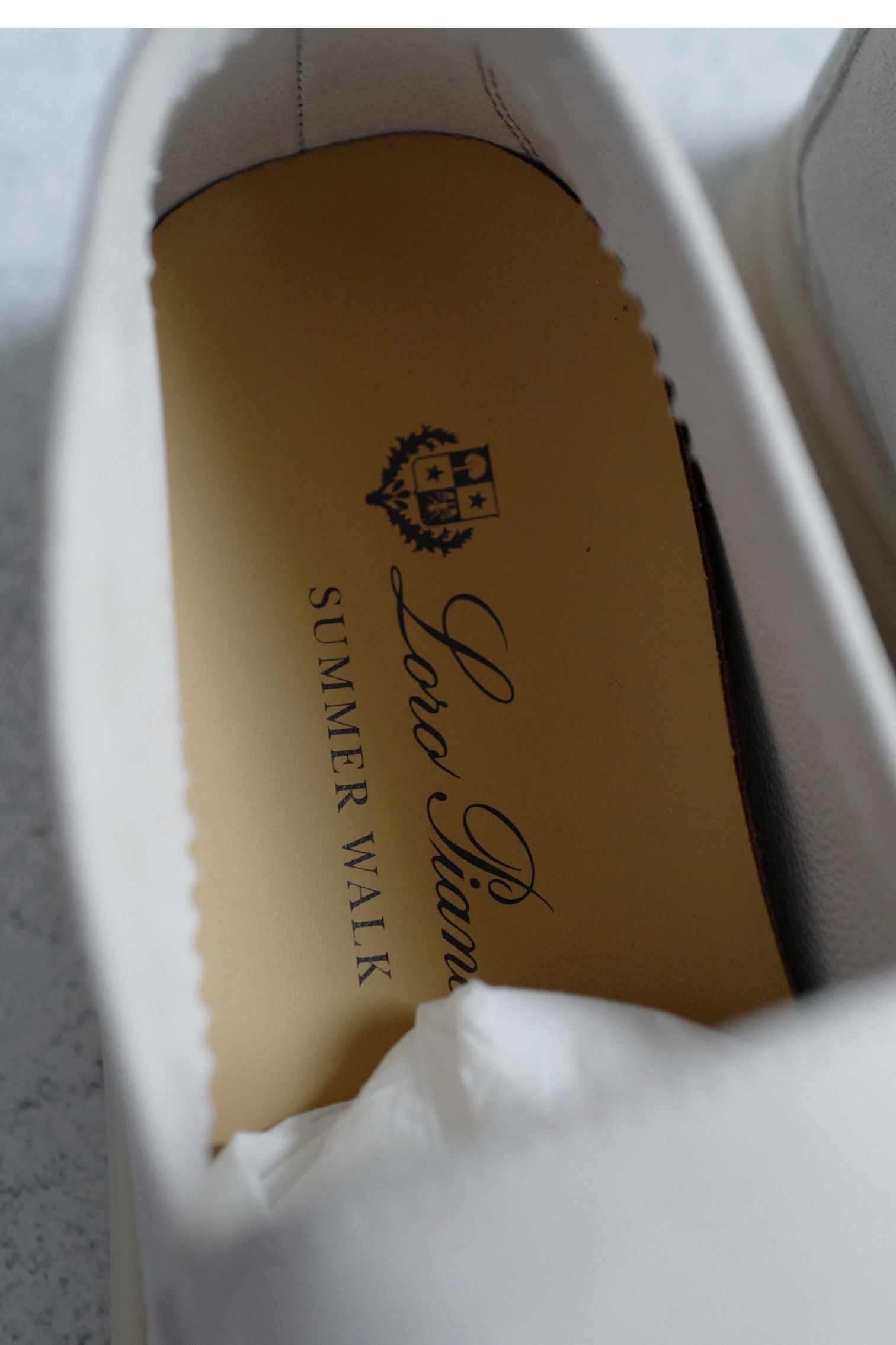 Loro Piana Summer Charm Walk Loafer Pearl Powder Suede Calfskin Size 37.5