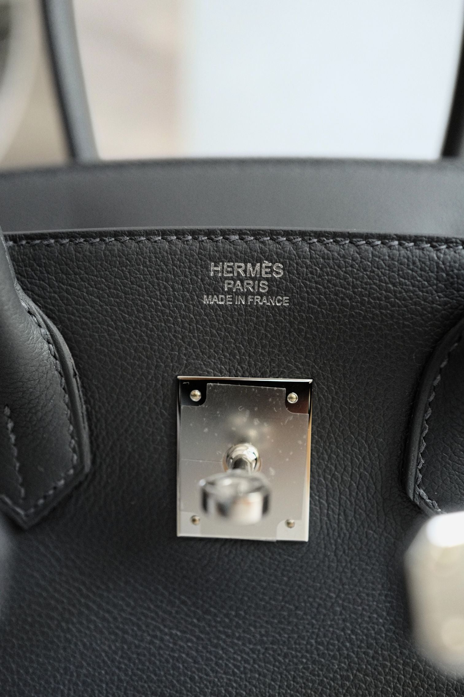 Hermès Birkin Shoulder Light Ardoise Veau Leather PHW K Stamp