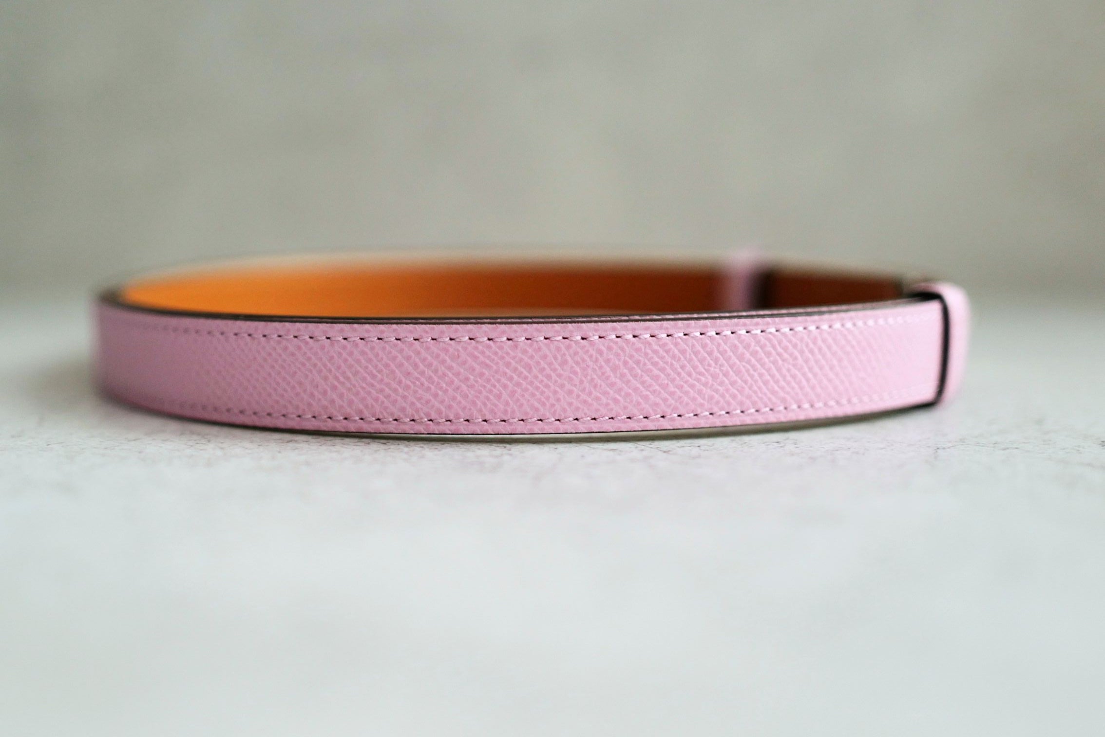 BNIB Hermès Kelly 18 Belt Epsom in Mauve Sylvestre Palladium Hardware 2026