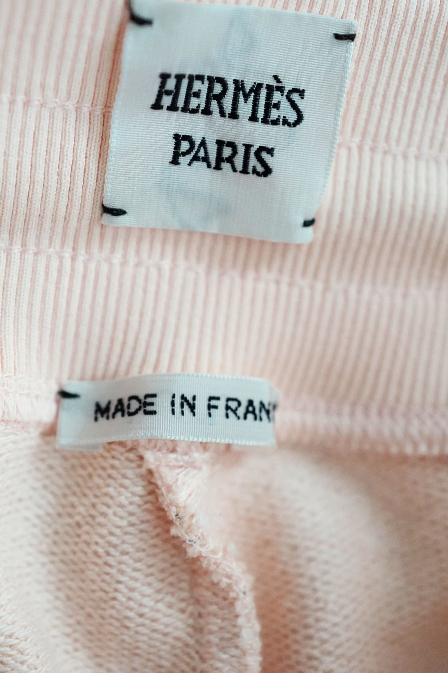 Hermes Wide Pants ‘Ferronnerie Remix’ Rose Opaline Cotton Size 34