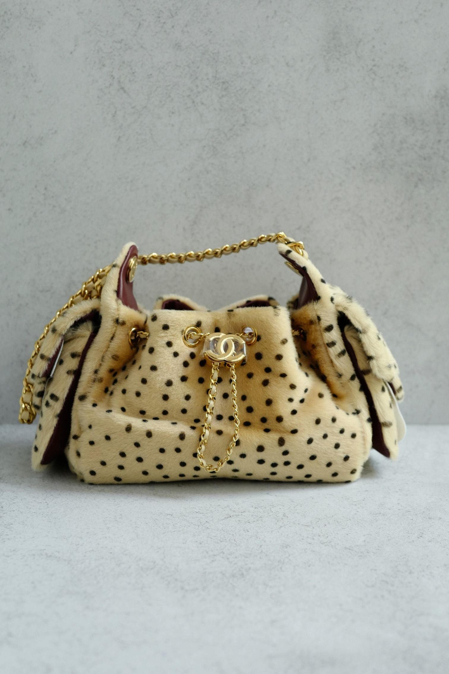 Chanel 26A Mini Hobo Leopard Matthieu Blazy Light Beige & Black GHW