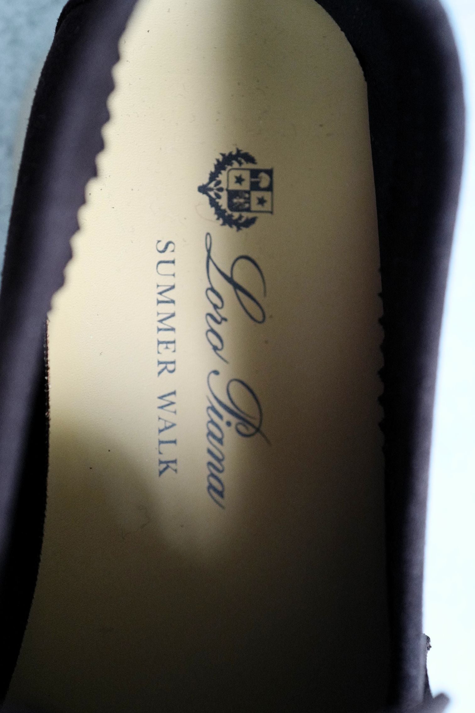 Loro Piana Summer Charms Walk Loafer Chocolate Suede Calfskin Size 37