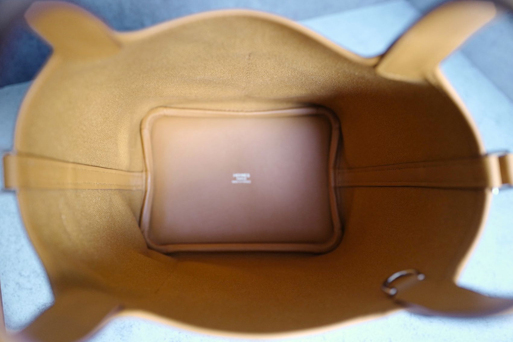BNIB Hermes Picotin 18 Cargo in Sesame Palladium Hardware B Stamp