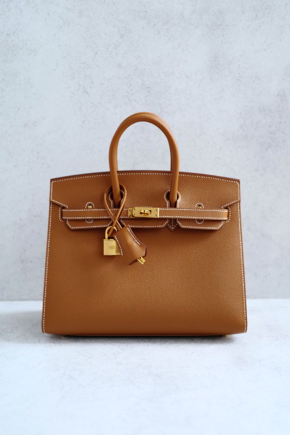 Hermès Birkin 25 Gold Epsom Sellier Gold Hardware 2022 U Stamp