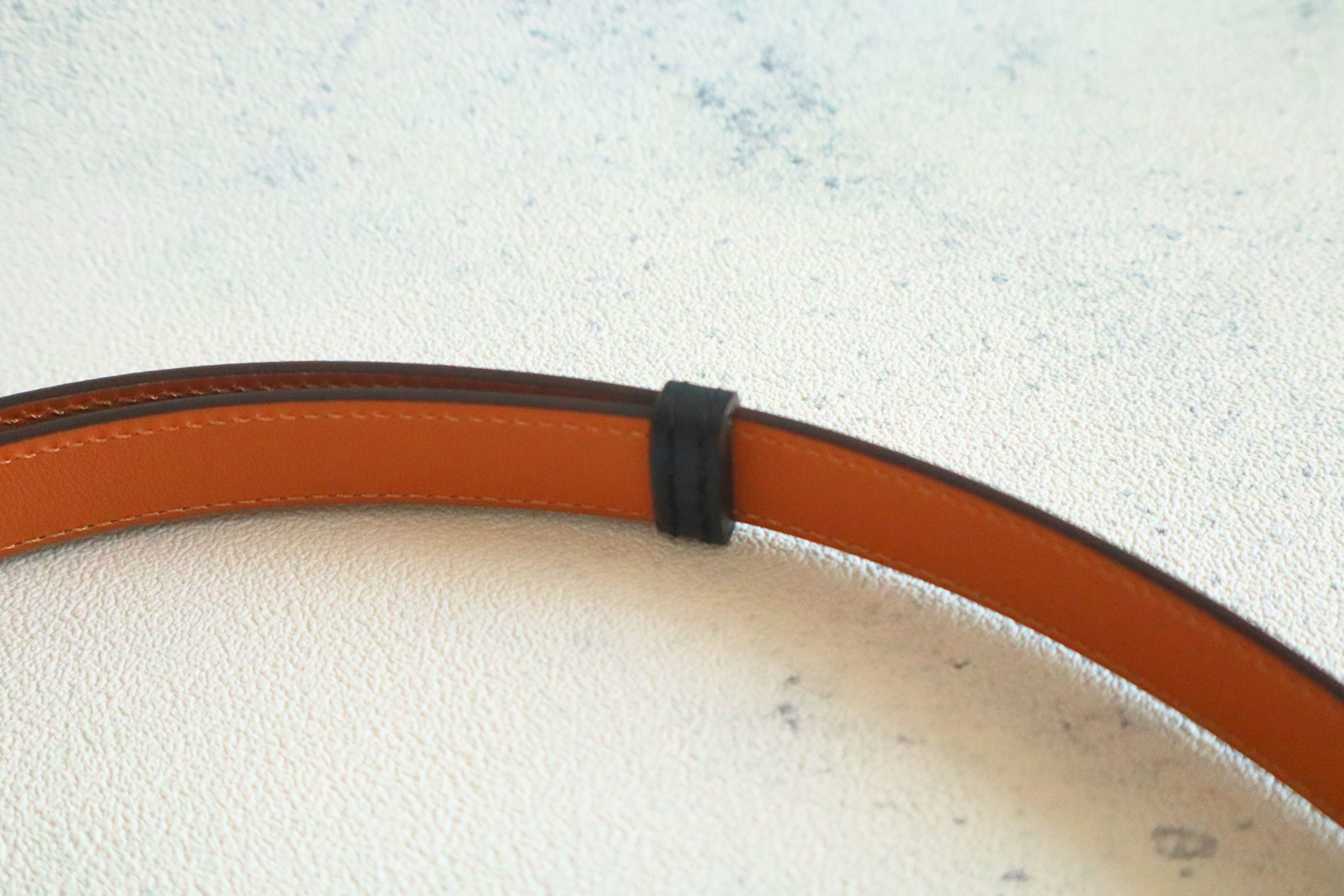 BNIB Hermes Rivale 18 Belt Epsom in Noir Palladium Hardware 2026