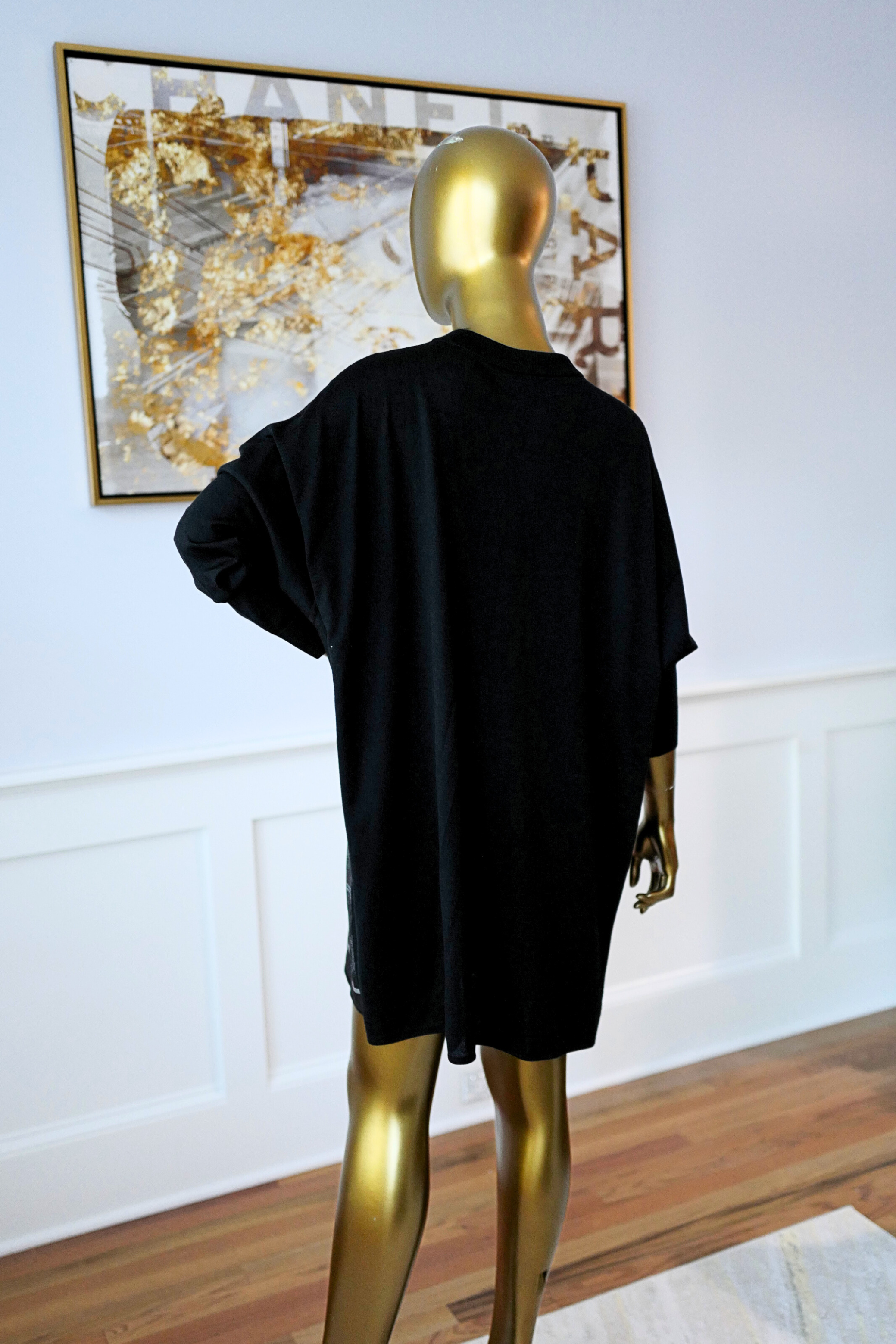 NEW Hermès "Palefroi Remix" Twillaine Tunic Short Dress Gris Charbon Size 36