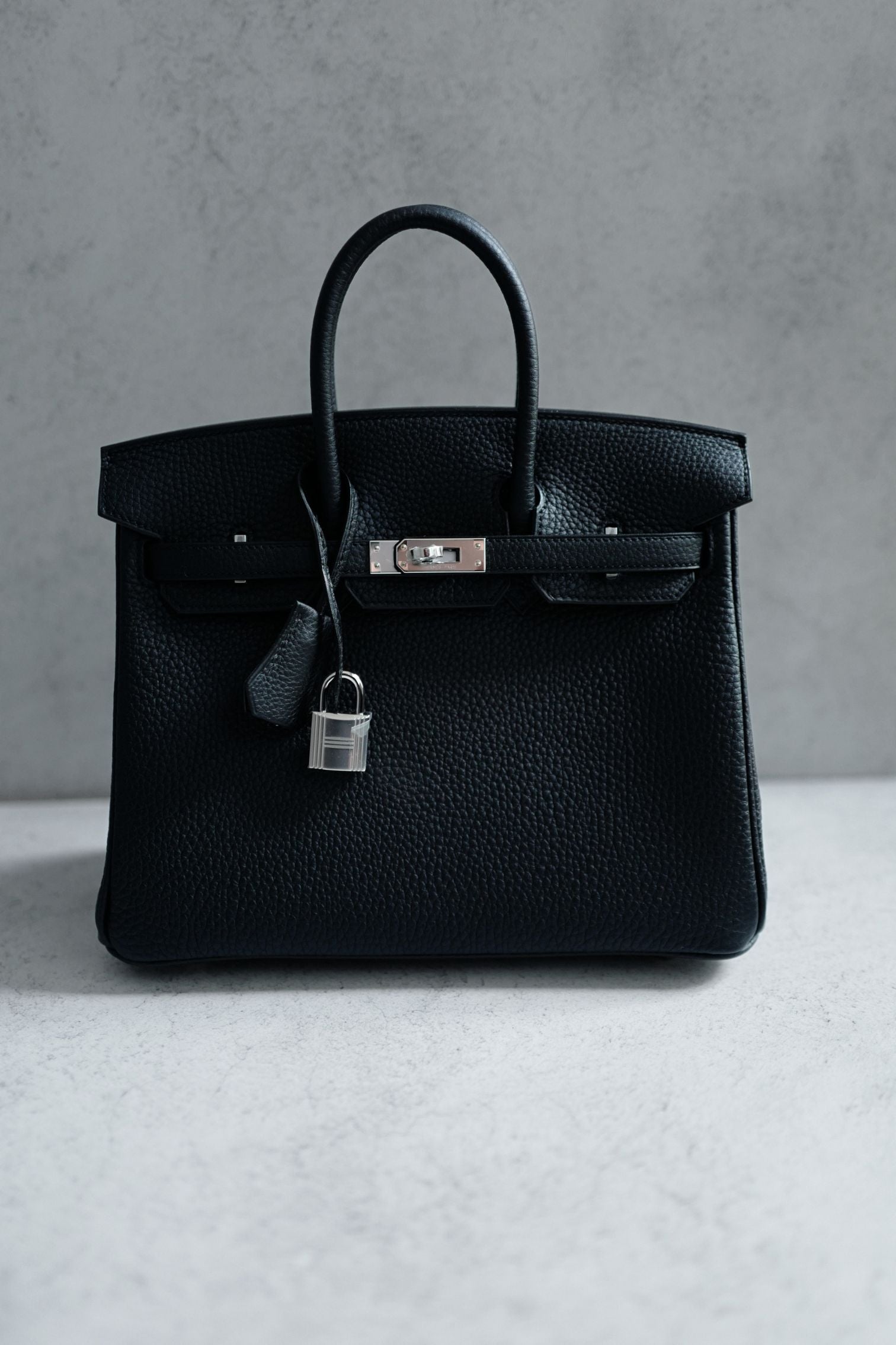 BNIB Hermes Birkin 25 Black Togo Leather Palladium Hardware G Stamp 2026