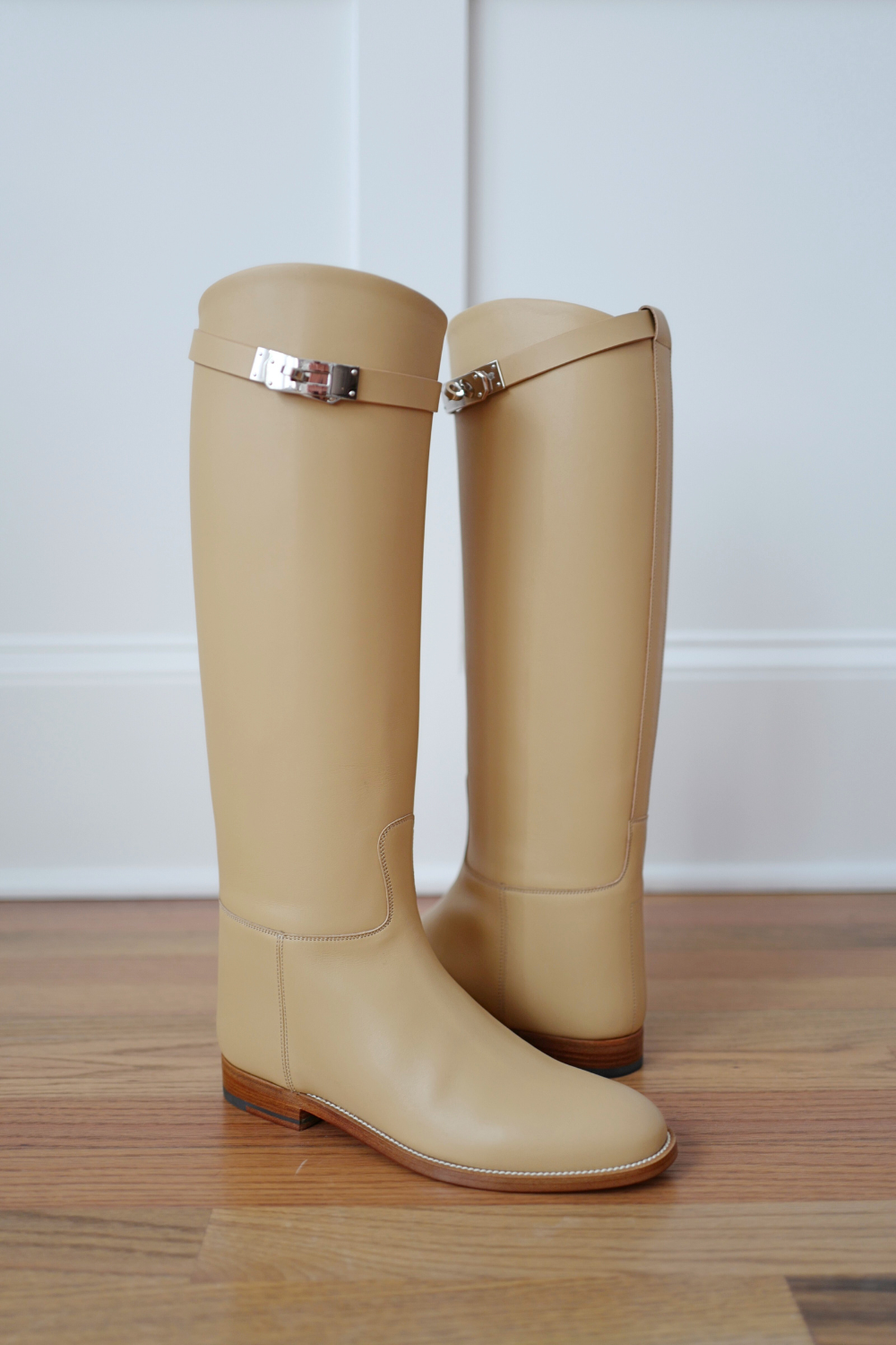 BNIB Hermes Jumping Boot Beige Natura  Size 38