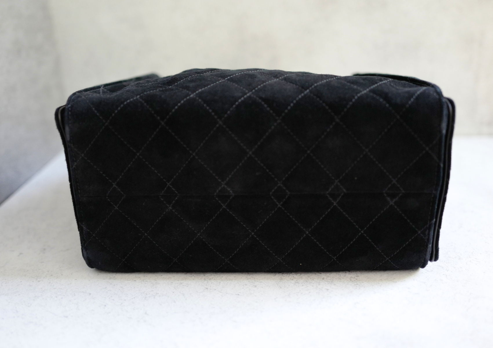 BNIB Chanel 25K Small Hobo Bag Black Suede with Gold Hardware