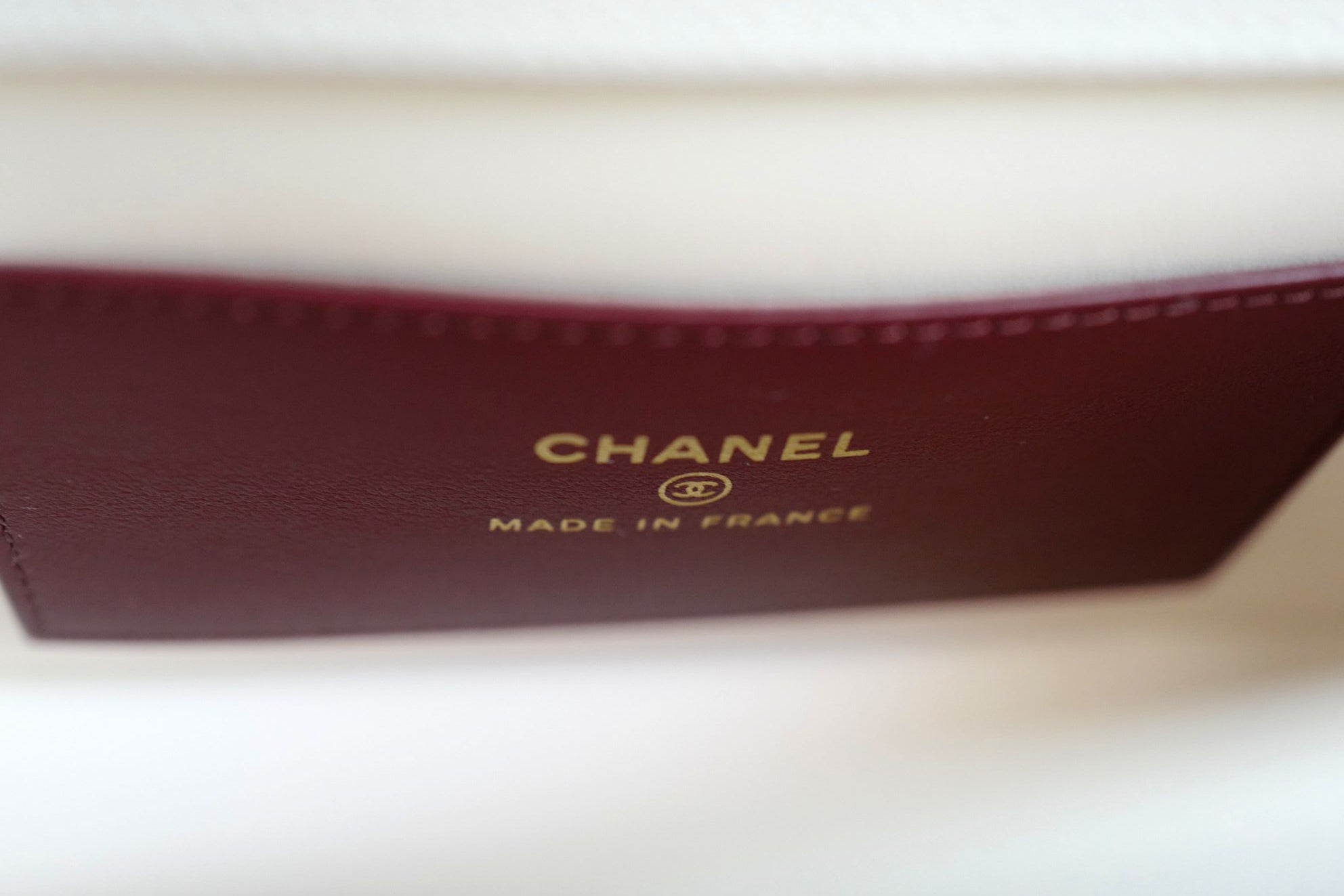Chanel 26 Preppy Coco 17 Mini White Grained Shiny Calfskin Gold Hardware