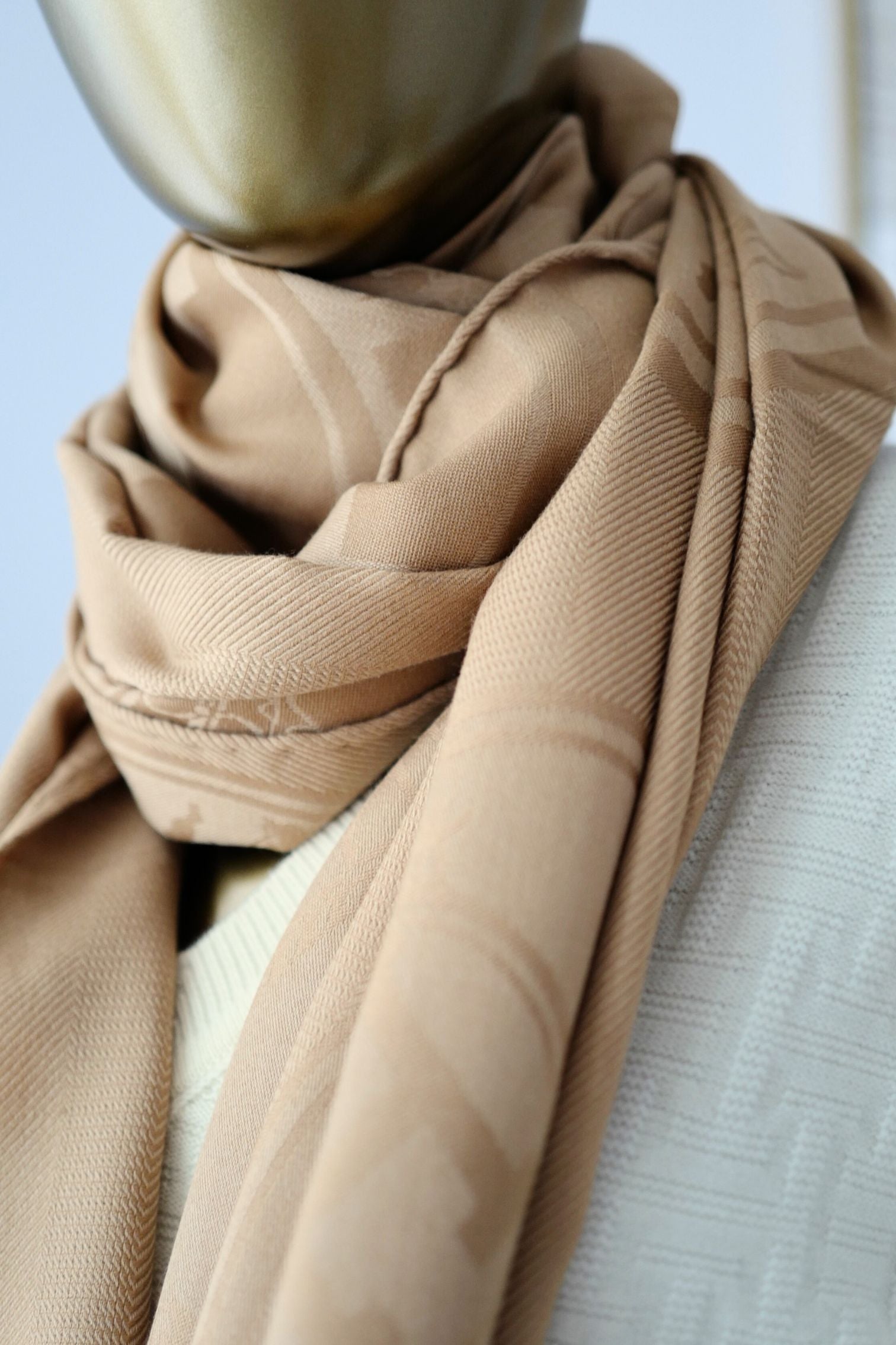 Hermès New Libris Stole Cashmere Silk Kraft Confettis d’Ex-Libris Jacquard