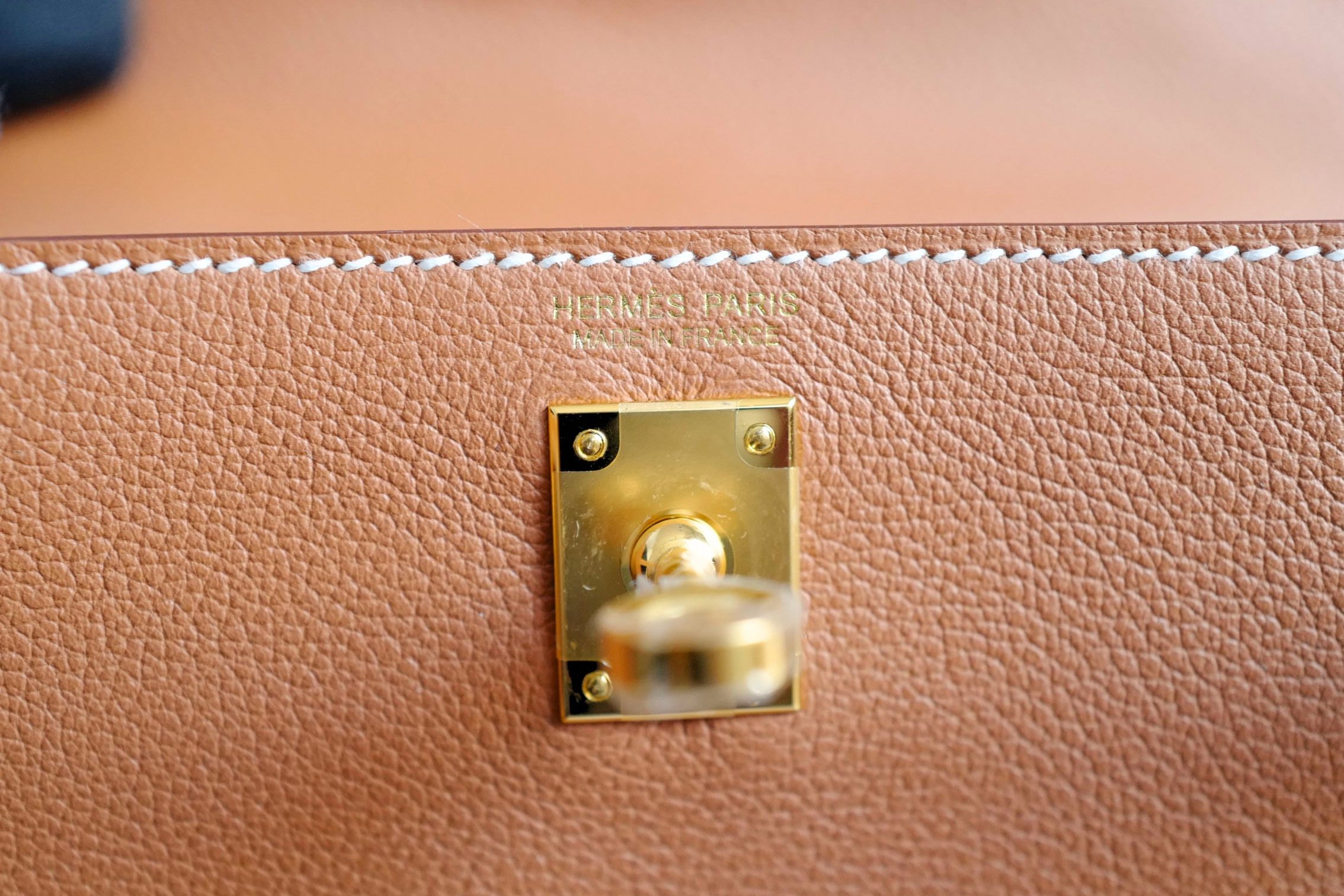 Hermès Kelly Danse Gold Evercolor Calfskin GHW stamp K