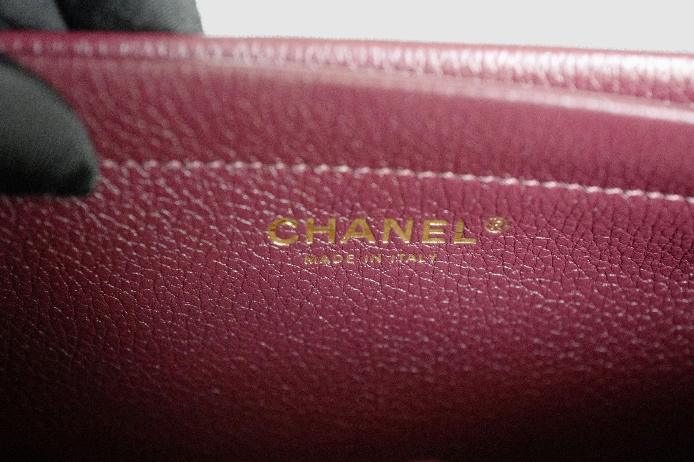 Chanel 26s Small Shopping Bag Matthieu Blazy Dark Burgundy Calfskin GHW