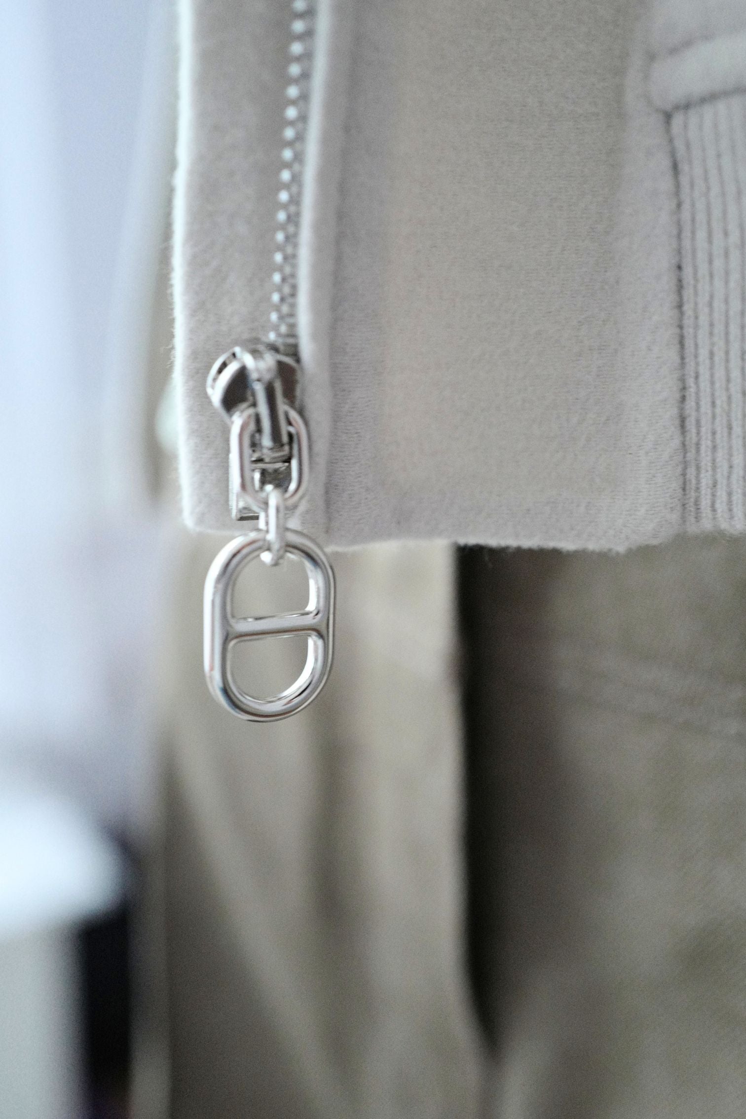 Hermès Jacket Chaine d'Ancre Blanc Sable Virgin Wool Size 36