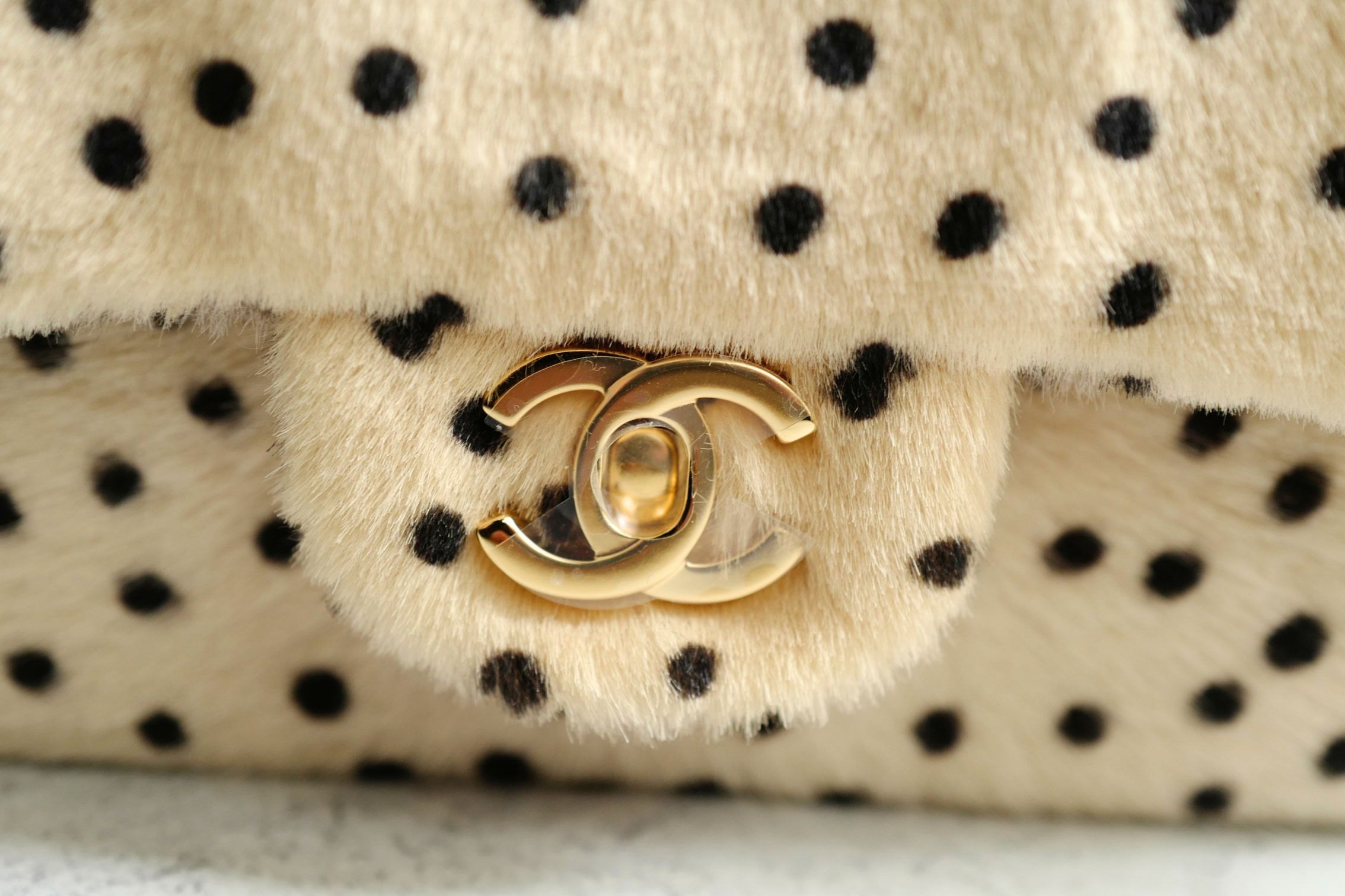 Chanel 26A Métiers d’Art Classic Flap Leopard Pony Lambskin Light Beige & Black