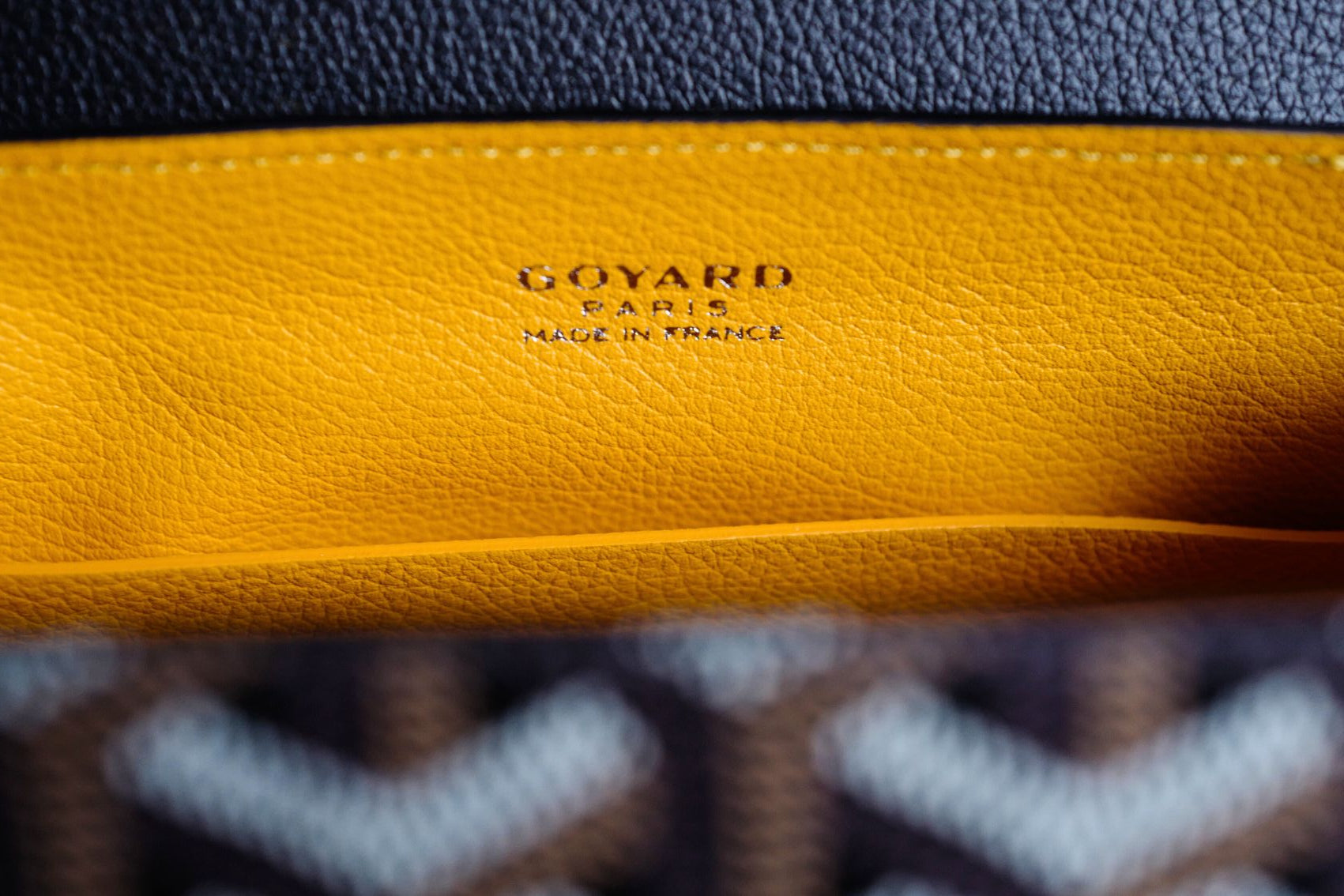 NEW Goyard Saigon Souple Mini Bag in Black Palladium HW with Beech Handle