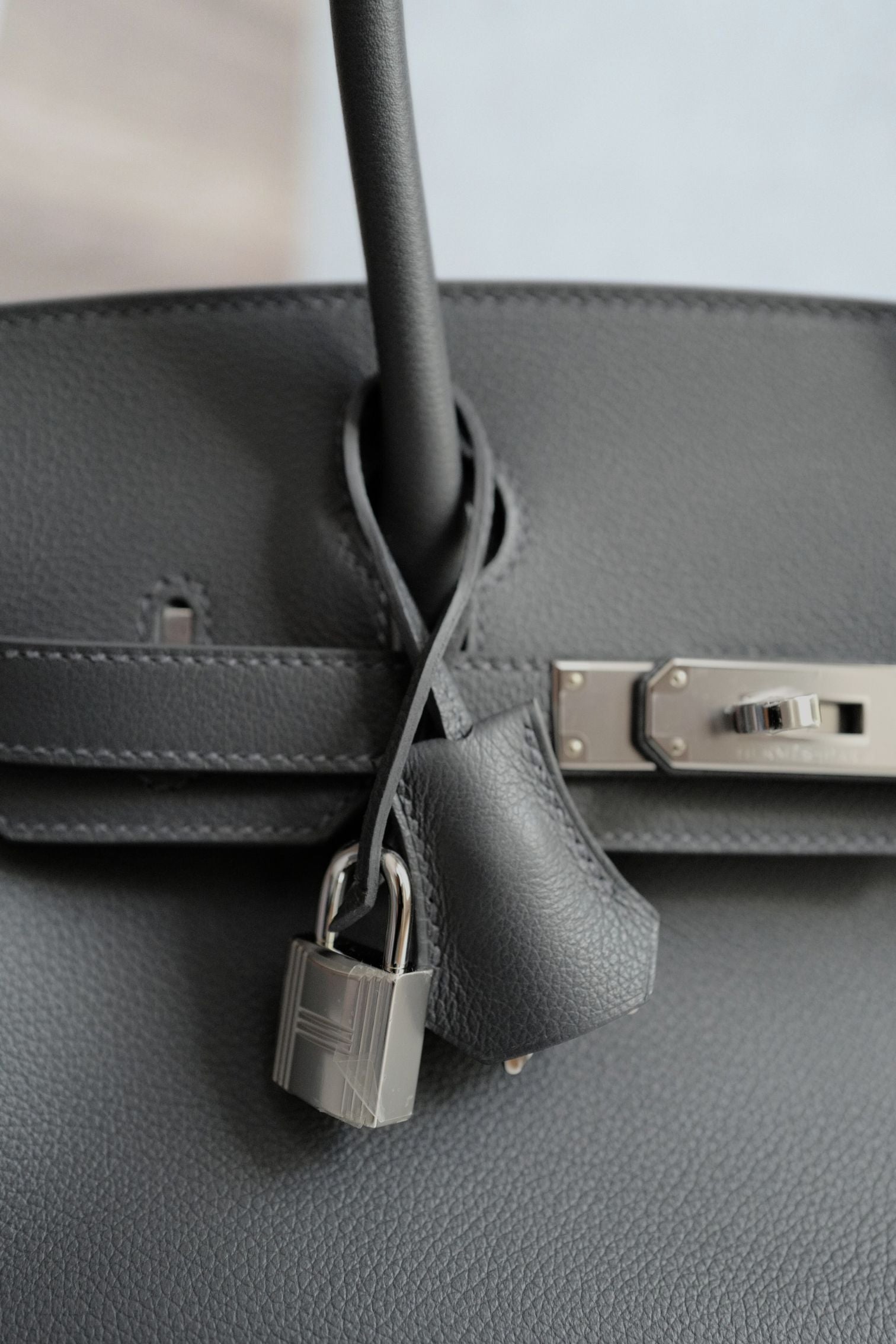 Hermès Birkin Shoulder Light Ardoise Veau Leather PHW K Stamp