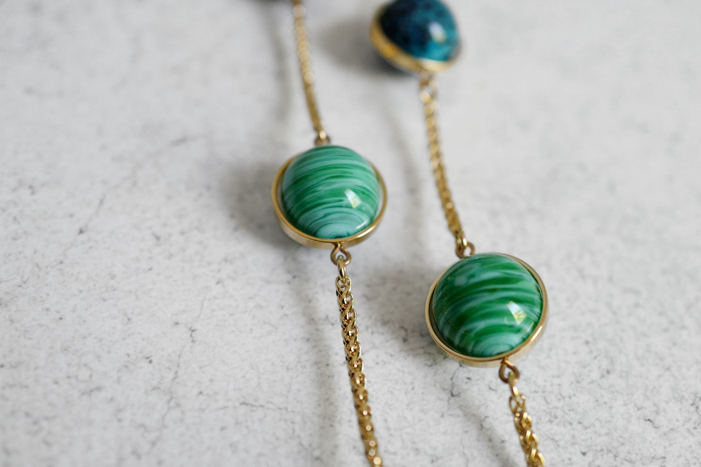 Chanel 26S Long Necklace Gold Multicolour Metal Glass Pearls