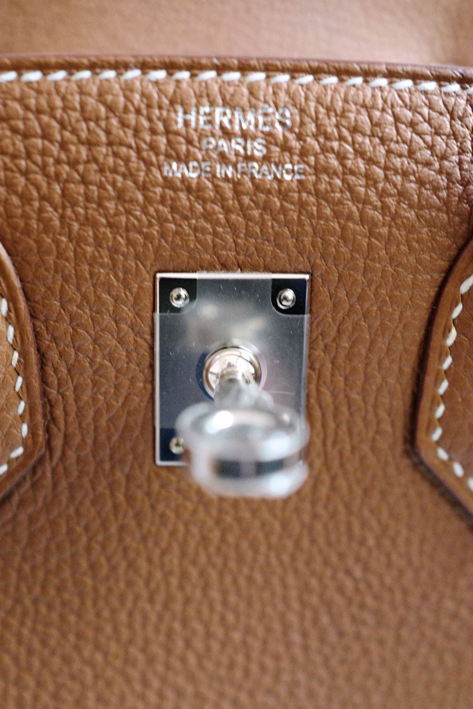 BNIB Hermes Birkin 25 Gold Togo Leather Palladium Hardware