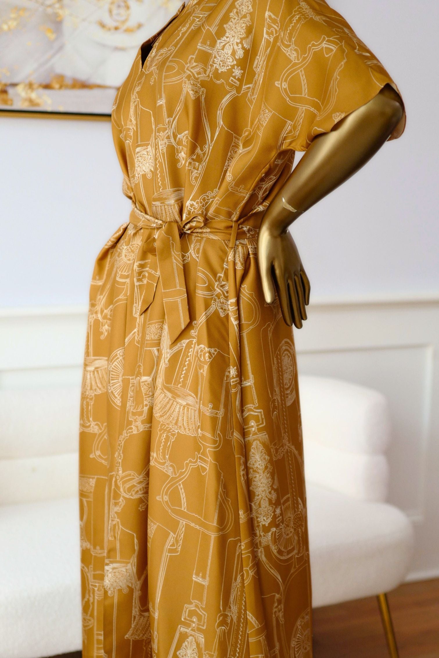NEW Hermes Etriers Remix Classic Caftan Marron Ocre size 38