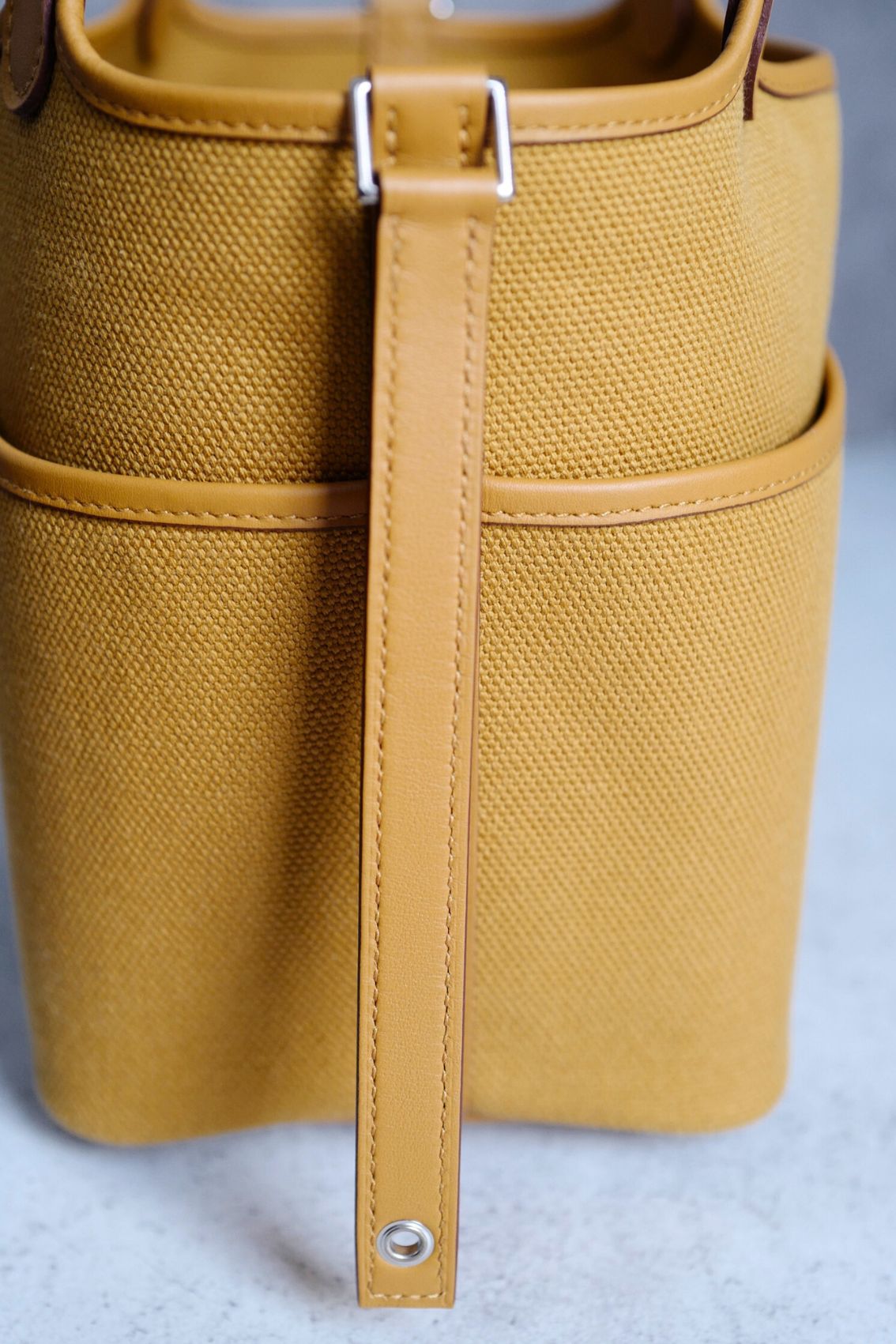 BNIB Hermes Picotin 18 Cargo in Sesame Palladium Hardware B Stamp