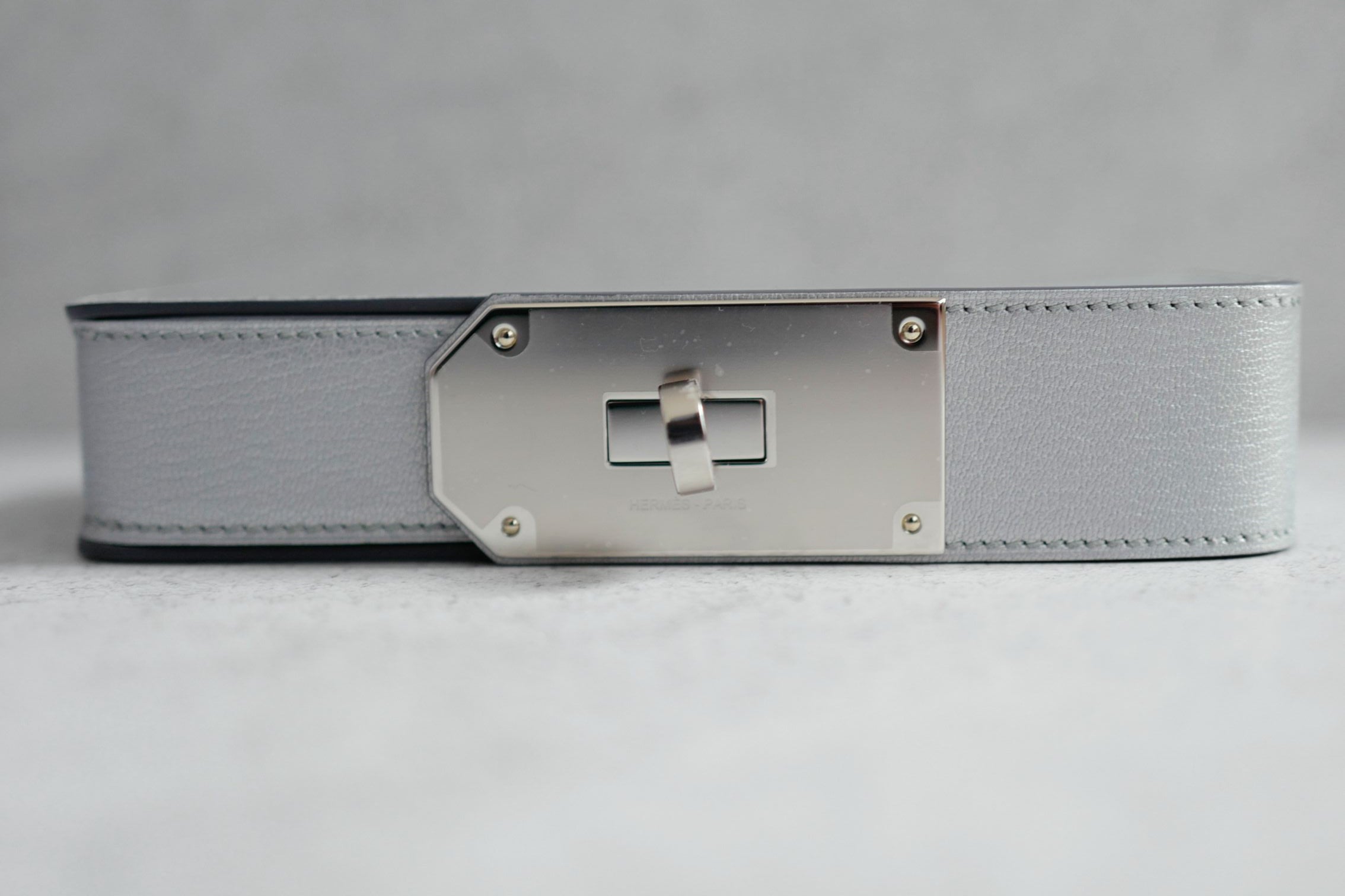 BNIB Hermes Clutch Sanglons Argent Chamkila Goatskin PHW G Stamp 2026