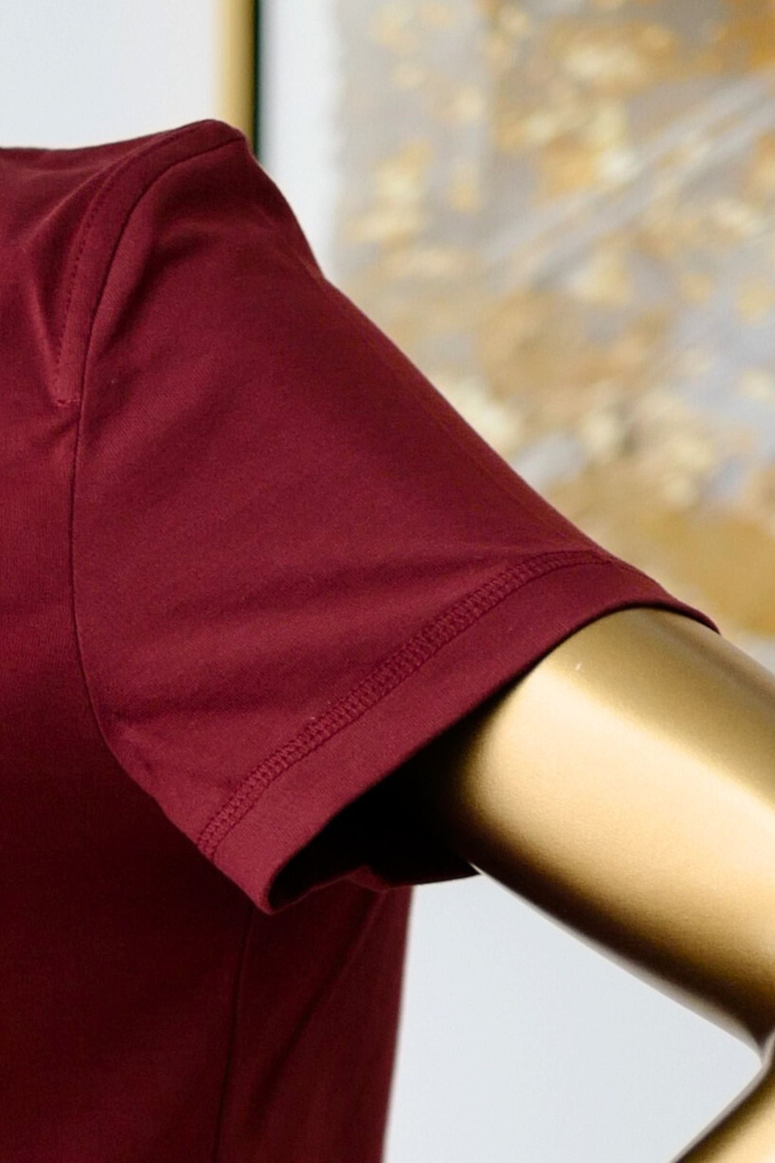 Hermès Embroidered Pocket T-Shirt Rouge Carmin Cotton Crewneck Size 36