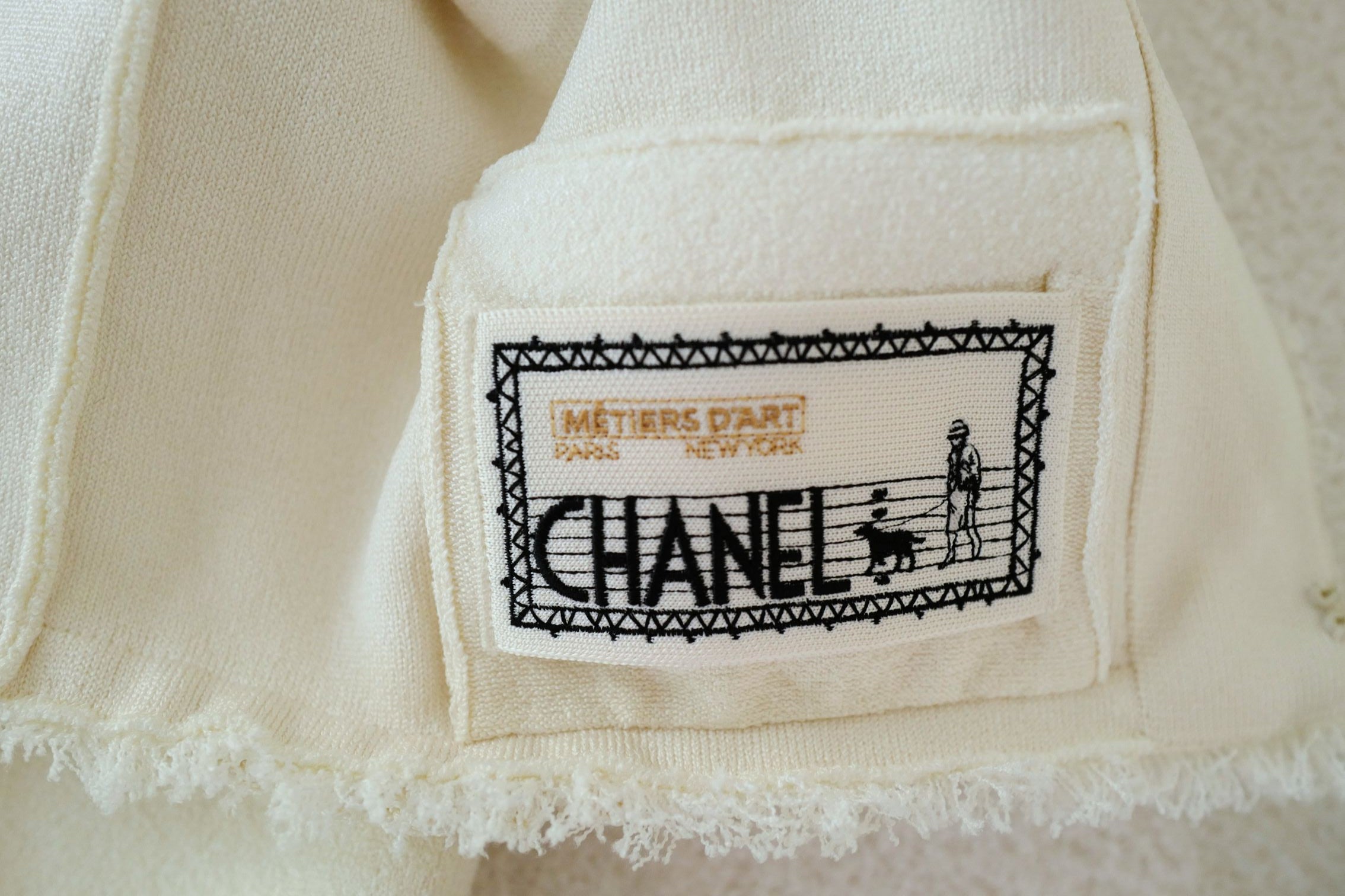 NEW Chanel Métiers d’art 2026 Collection Jacket Ivory in Silk Size 36