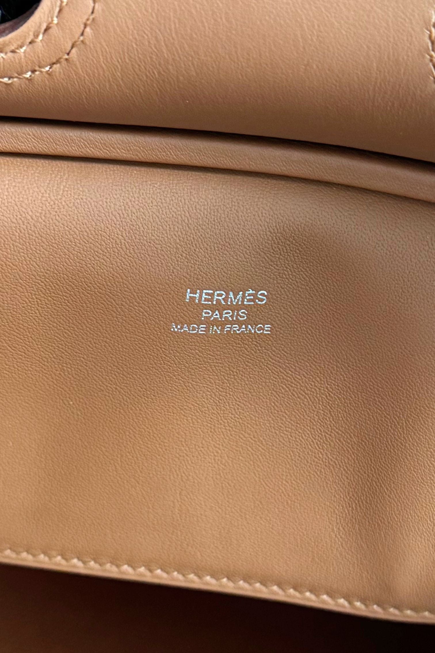 NEW HERMÈS Birkin Cargo 25 Gold Swift leather & Toile Canvas Palladium Hardware