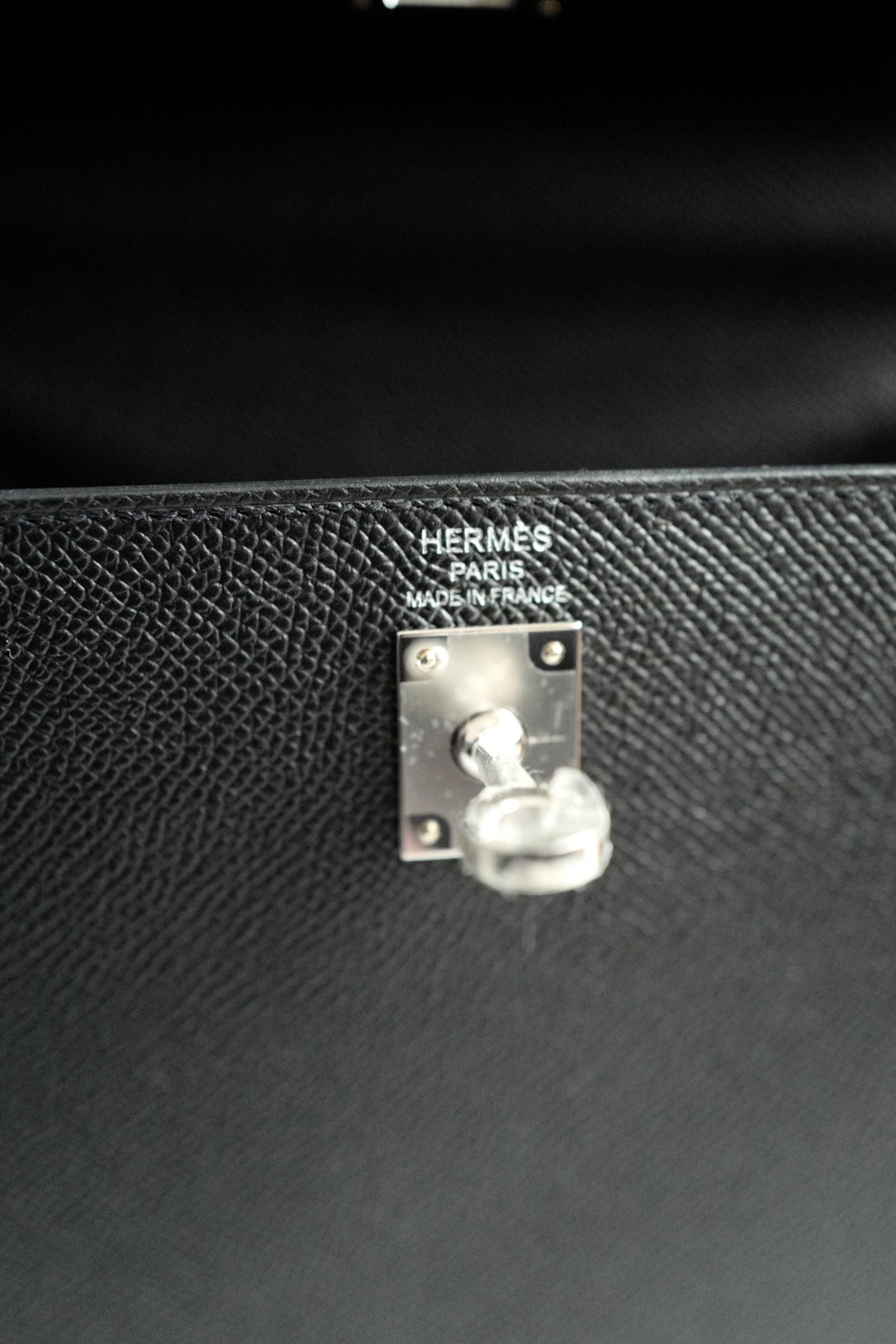 BNIB Hermes Kelly 25 Black Epsom Sellier Palladium Hardware Stamp G 2026