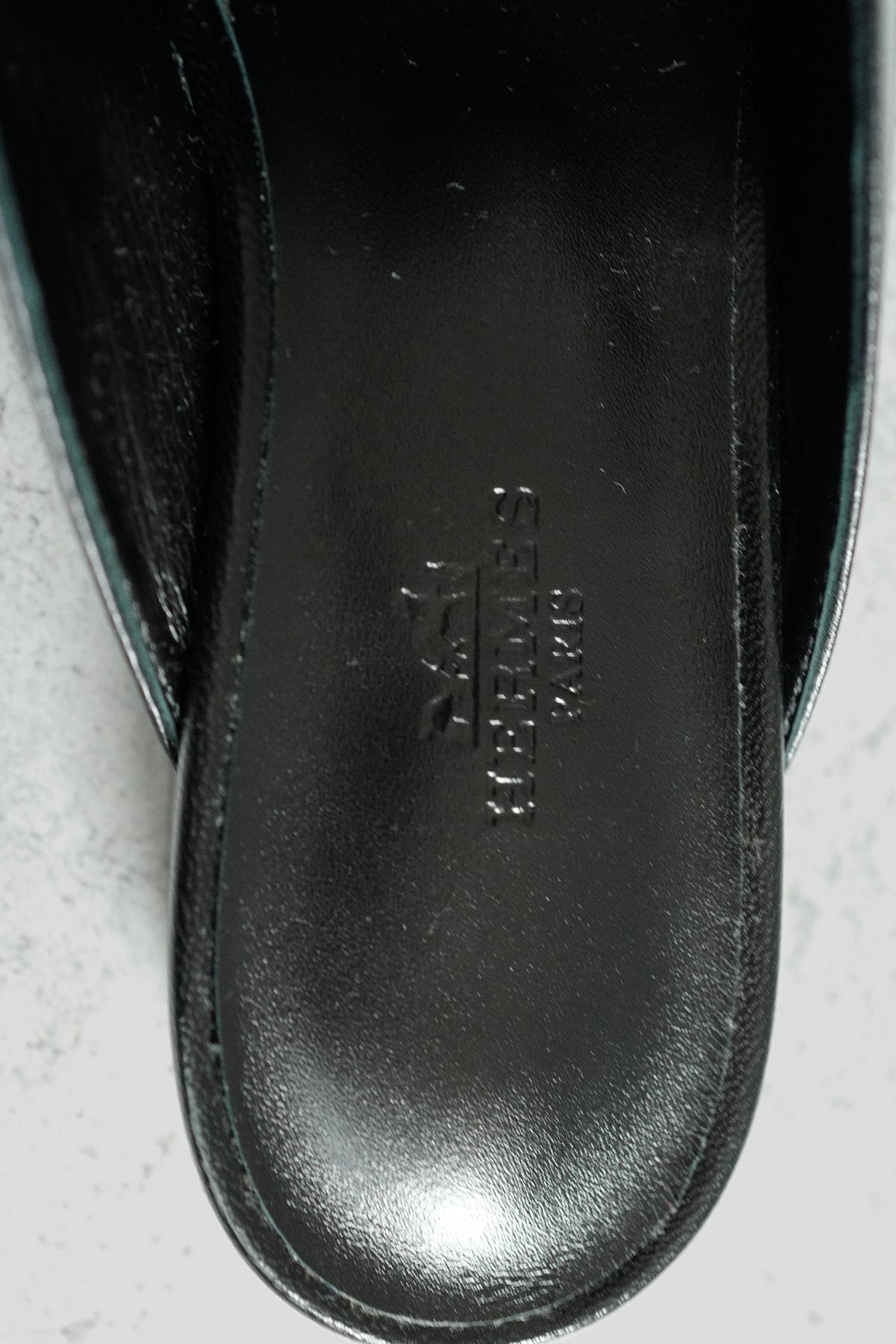 BNIB Hermes Mule Femme OZ Chevre/ Clous Noir 38