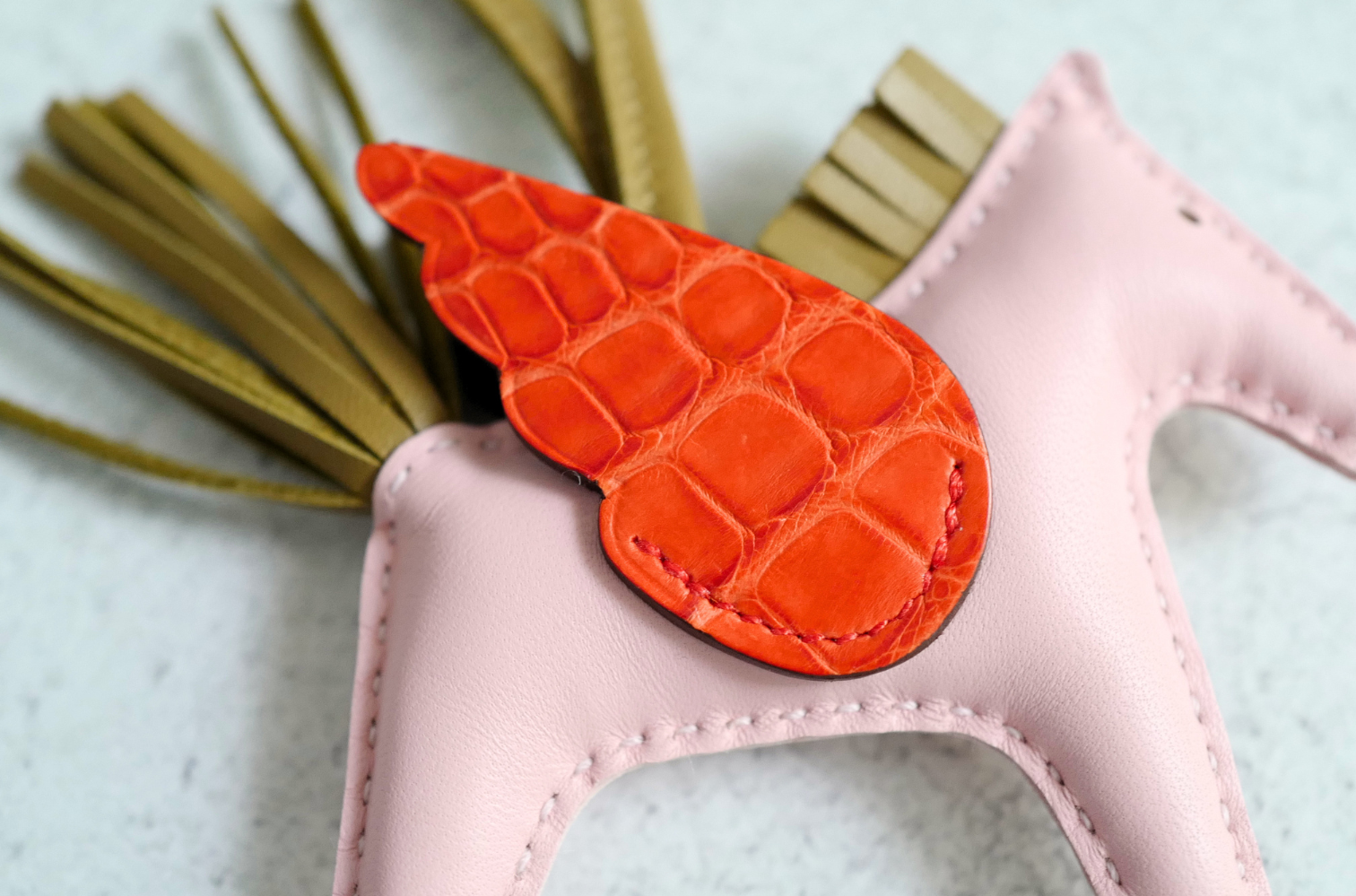 Hermès Rodeo Pegase PM Touch Dune Rose Sakura Agneau Milo Matte Alligator