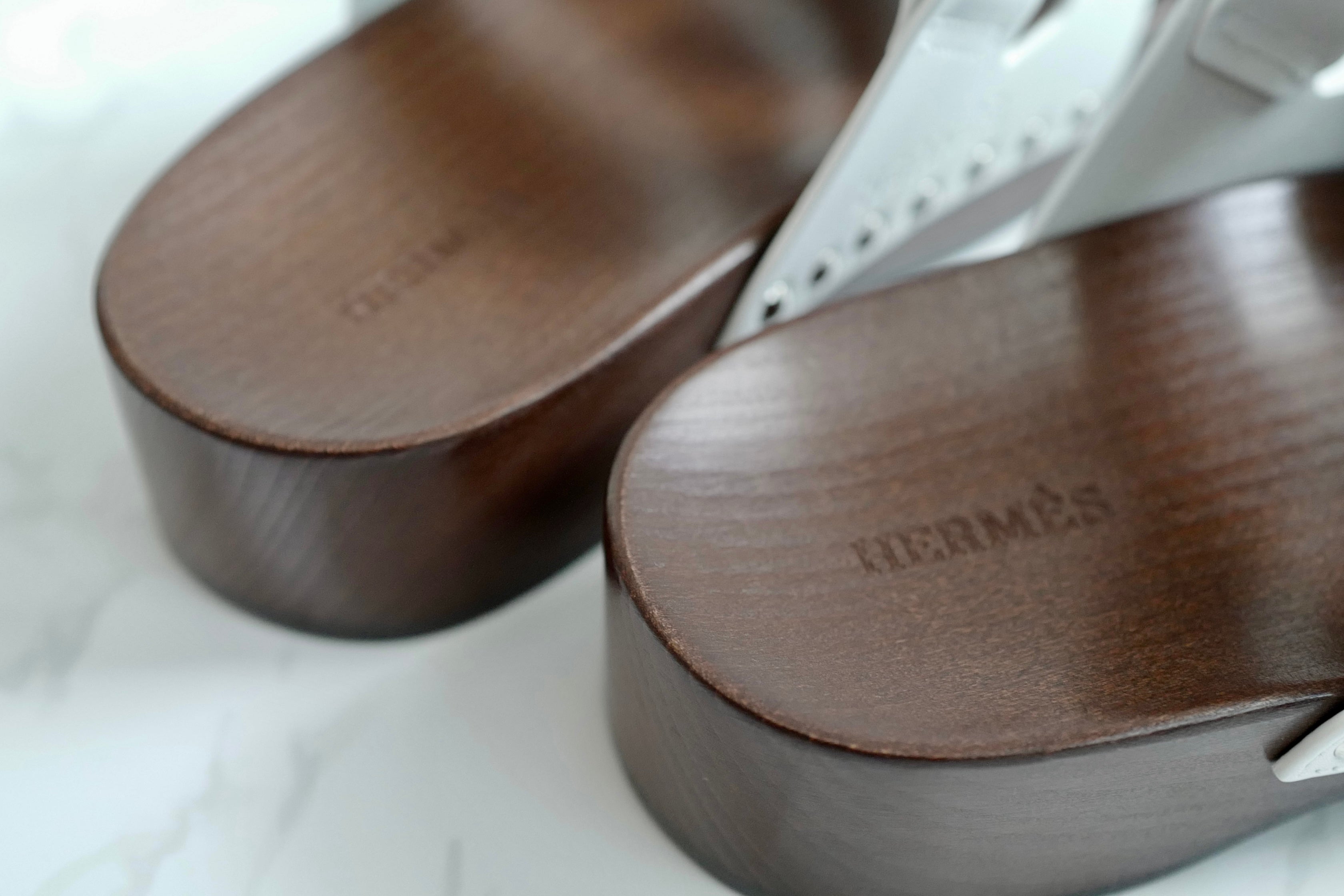 BNIB HERMÈS Kos Veau Women's Clog Blanc/white - Size 37