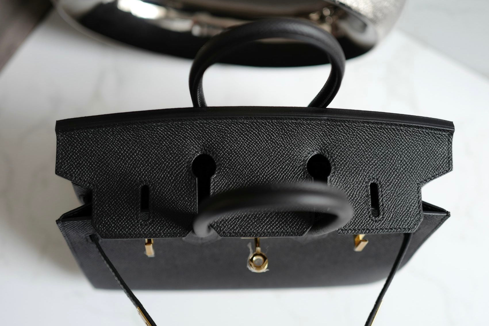 Hermès Birkin 25 Black Epsom Sellier Gold Hardware Z Stamp 2021