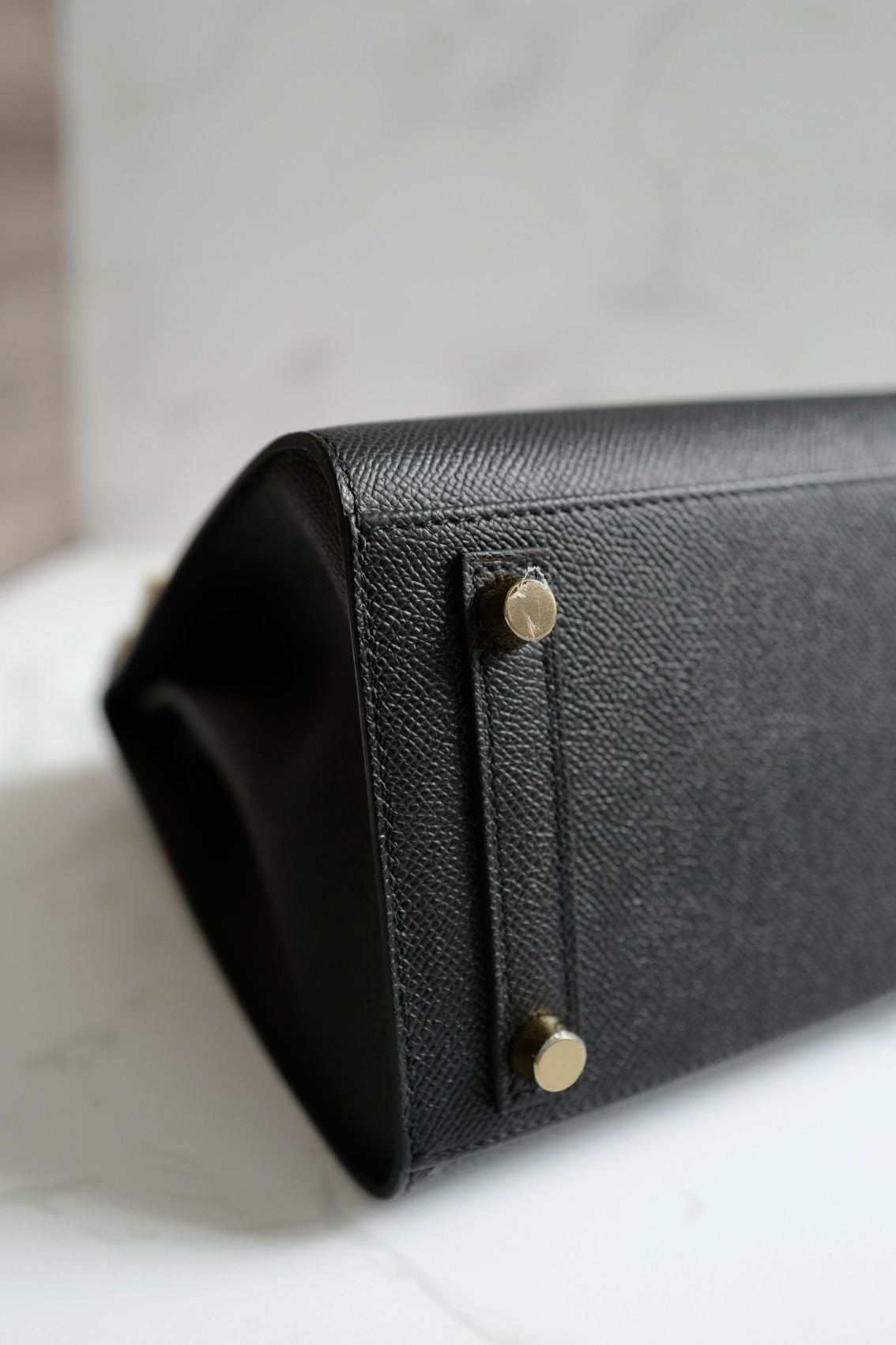 Hermès Birkin 25 Black Epsom Sellier Gold Hardware Z Stamp 2021