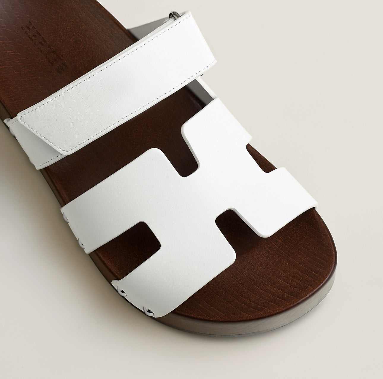 BNIB HERMÈS Kos Veau Women's Clog Blanc/white - Size 37