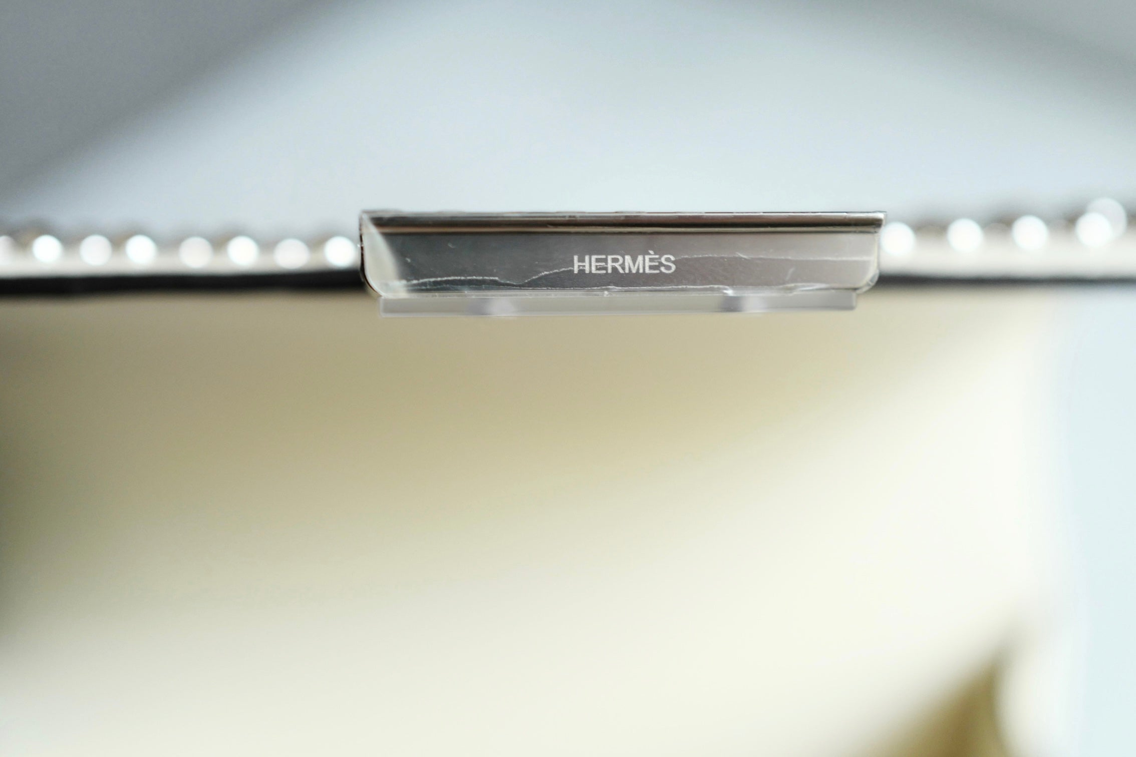 BNIB Hermes Mini Constance 18 Miroir Cloute Cream Calfskin So PHW G Stamp 2026