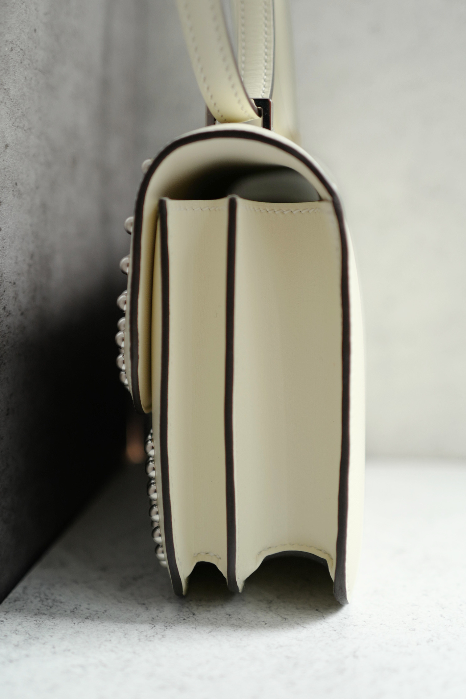 BNIB Hermes Mini Constance 18 Miroir Cloute Cream Calfskin So PHW G Stamp 2026
