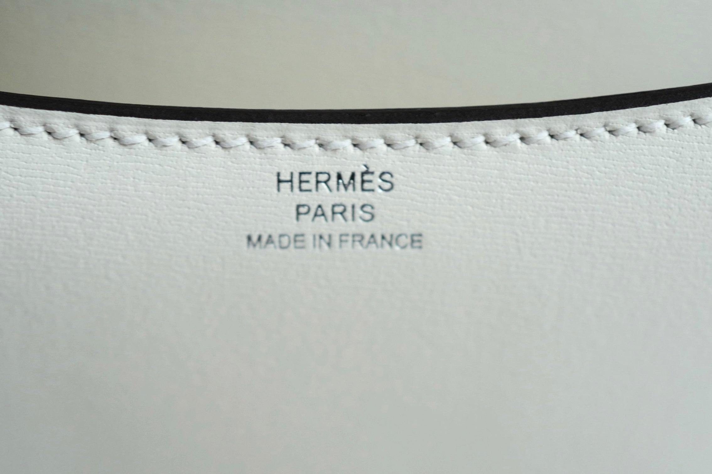BNIB Hermes Mini Constance 18 Miroir Cloute Cream Calfskin So PHW G Stamp 2026