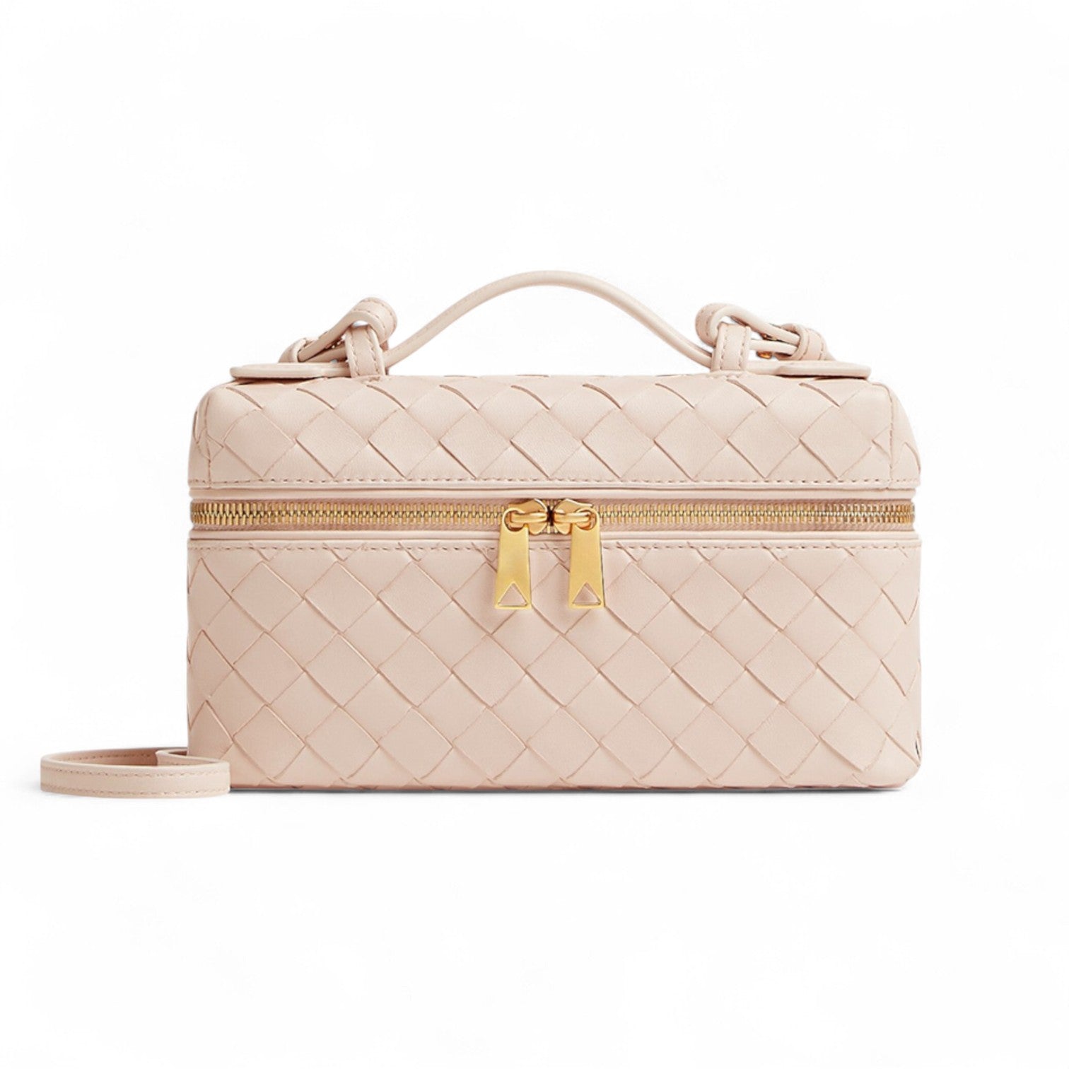 Bottega Veneta Bang Bang Vanity Bag in Cameo Pink NEW