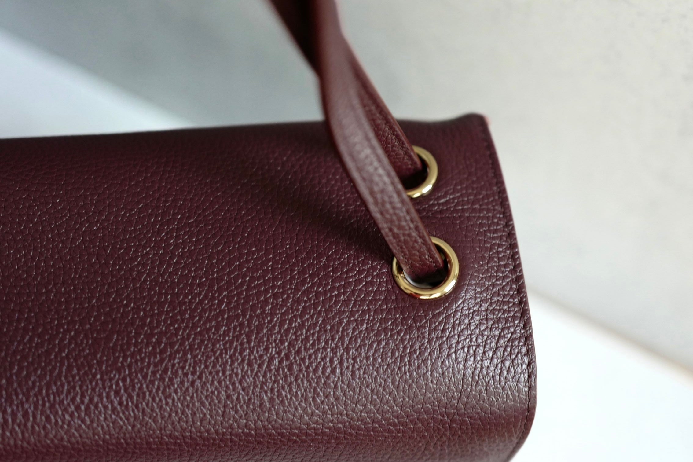 Chanel 26S Matthieu Blazy's Maxi 38 Flapbag Burgundy Grained Calfskin GHW